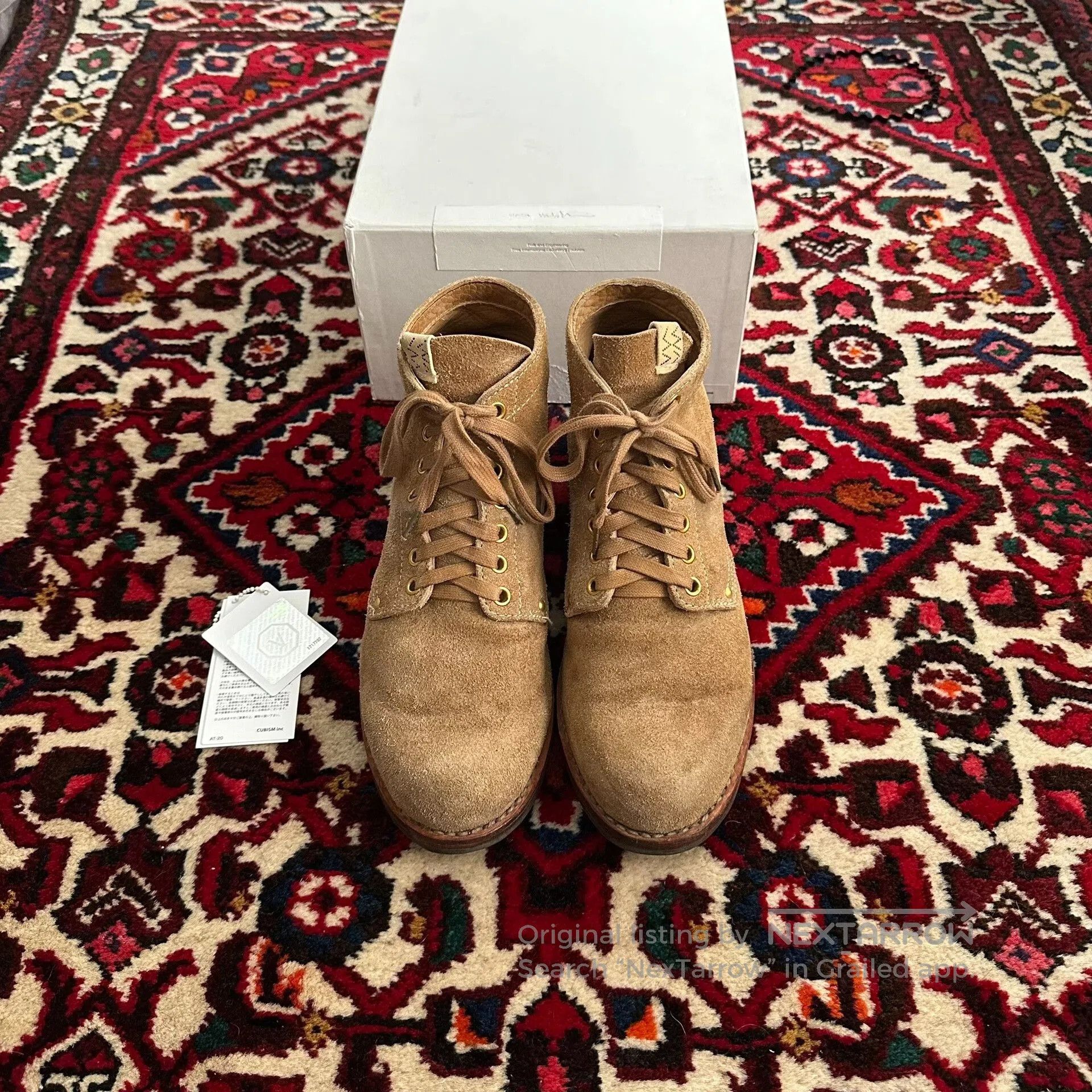 Visvim visvim brigadier suede boots in camel. Size US 8 / EU 41 - 1 Thumbnail