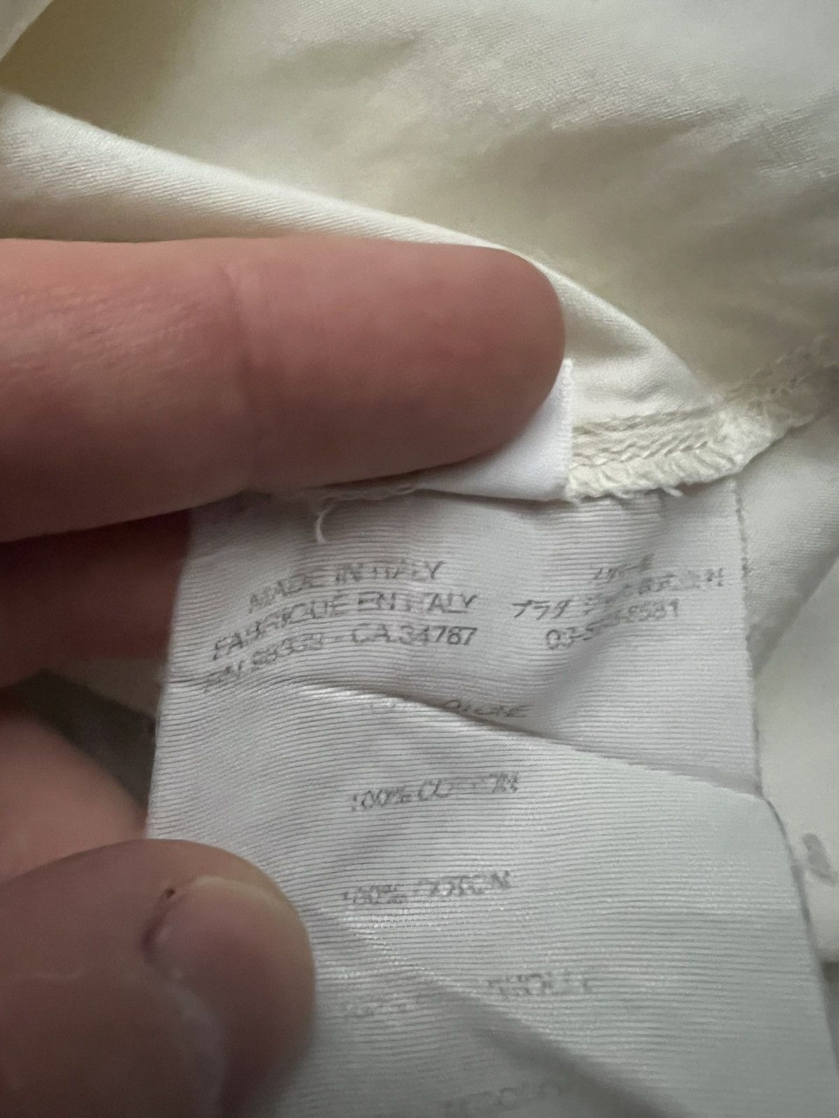 Prada Prada Red Tab White Shirt Size US XL / EU 56 / 4 - 6 Thumbnail