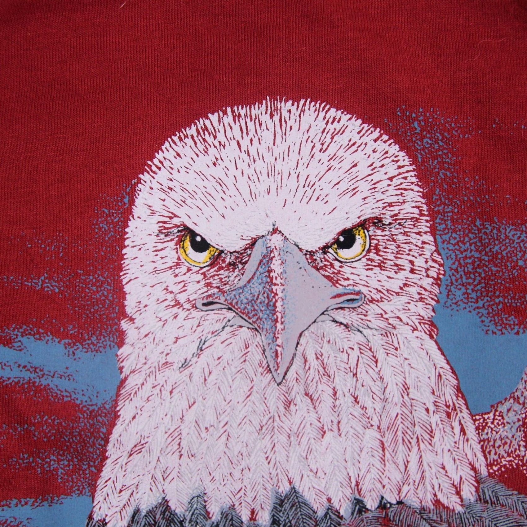 Vintage VINTAGE Bald Eagle Mens XL T-Shirt Red Size US XL / EU 56 / 4 - 5 Thumbnail