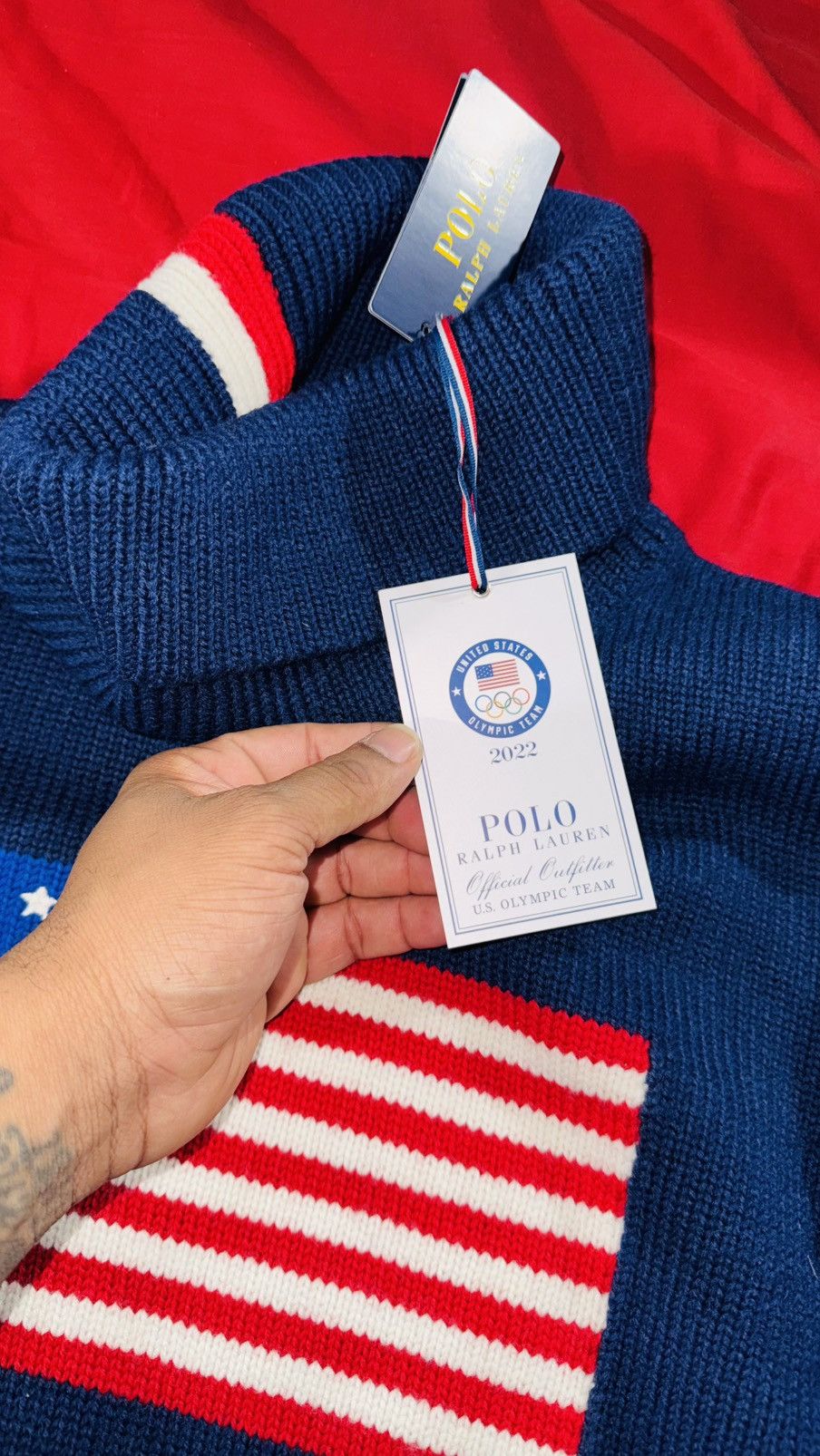 Polo Ralph Lauren 2022 Official Polo Ralph Lauren Olympic Turtleneck 3xl Size US XXL / EU 58 / 5 - 3 Thumbnail