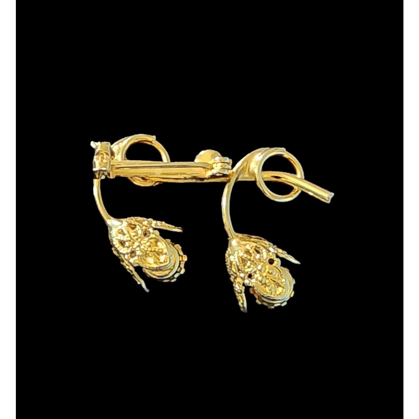 Other Vintage rhinestones tulip brooch pin Size ONE SIZE - 8 Thumbnail