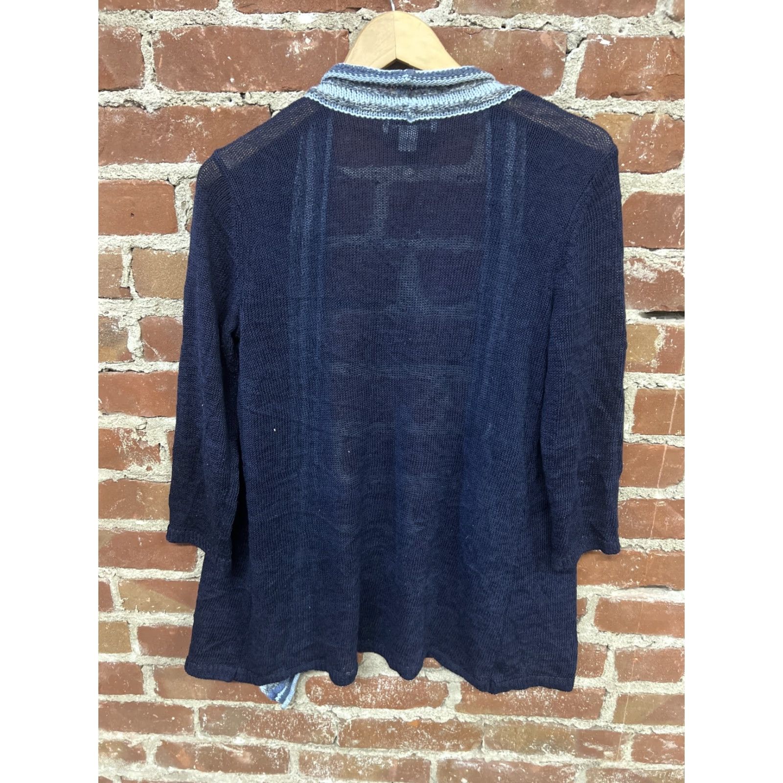 Coldwater Creek Coldwater Creek Cardigan Women Blue Knitted Cotton Sweater Size S Size S / US 4 / IT 40 - 3 Thumbnail