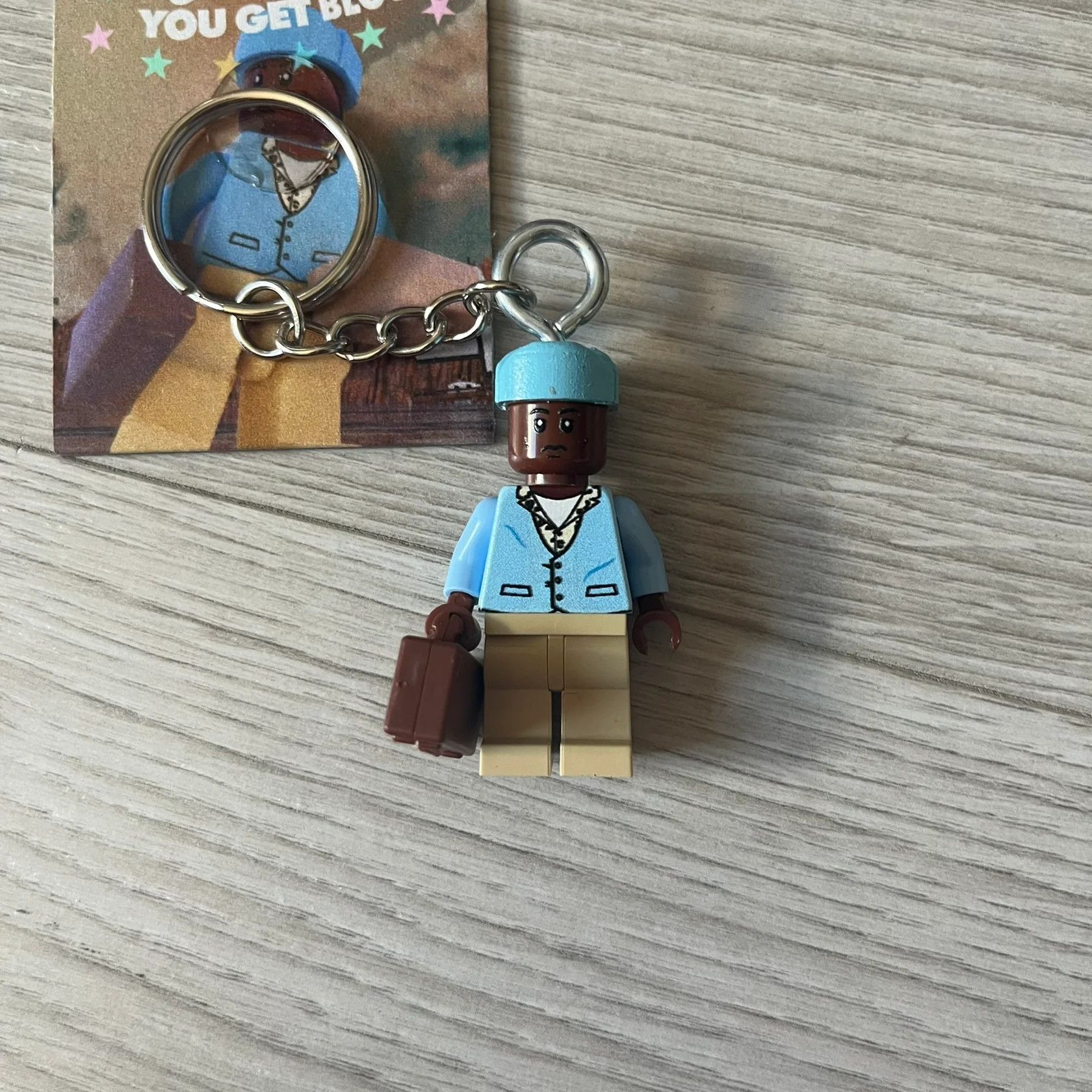 LEGO Lego Tyler, the Creator “Call Me If You Get Block” Keychain Size ONE SIZE - 3 Thumbnail