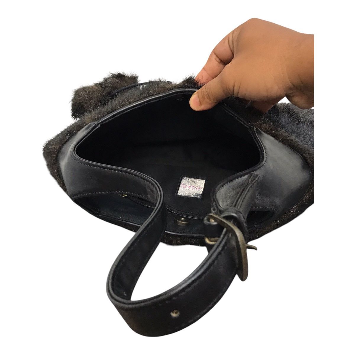 14th Addiction × Hysteric Glamour × If Six Was Nine Lapazangel Black Mink Fur Multicolour Bag Size ONE SIZE - 7 Thumbnail