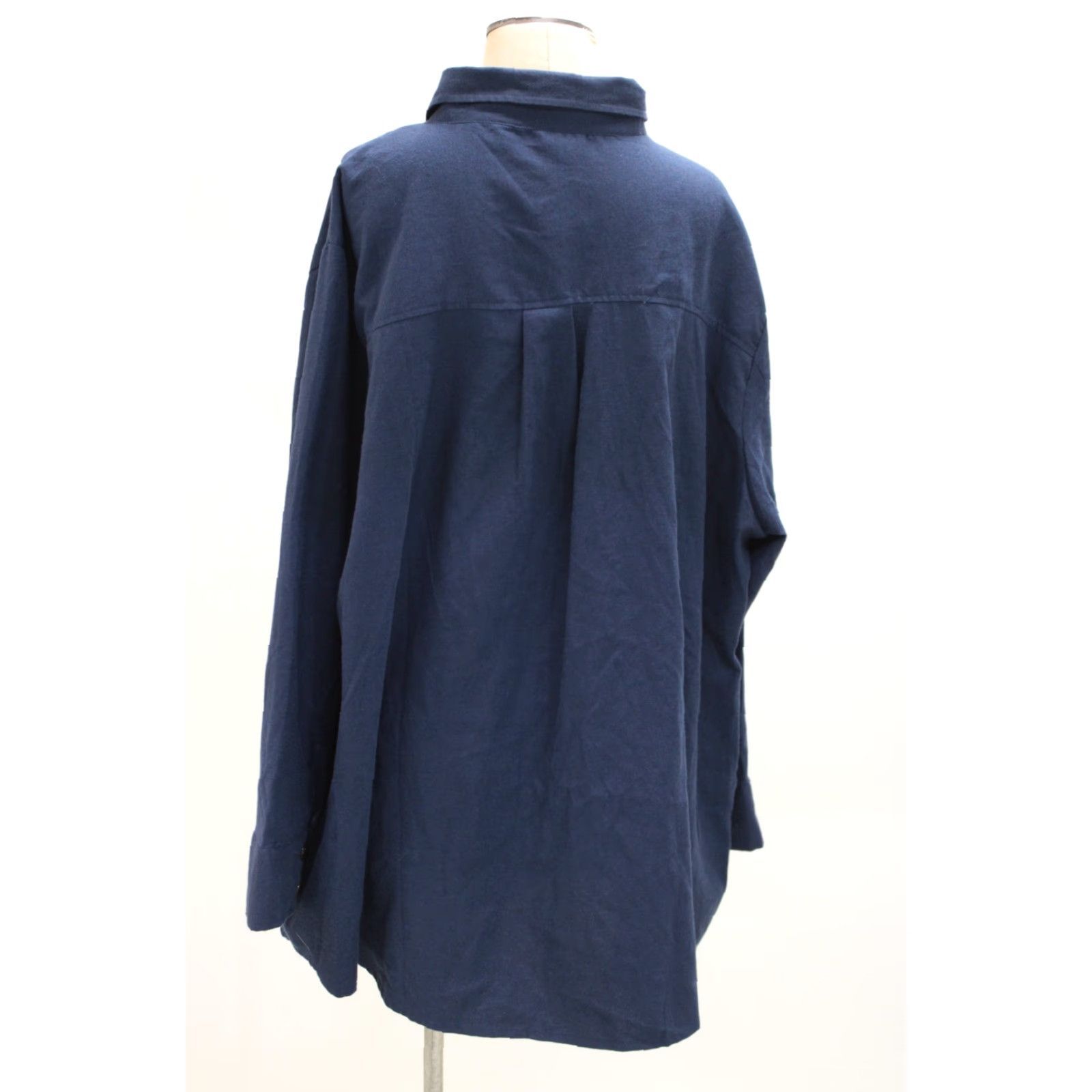 Vintage Lularoe Top Women's PLUS Size 3XL Navy Button Up Tunic Shirt Career Office Wear Shirt Plus Size 3XL Navy Button Up Tunic Size XXL / US 16-18 / IT 52-54 - 3 Thumbnail