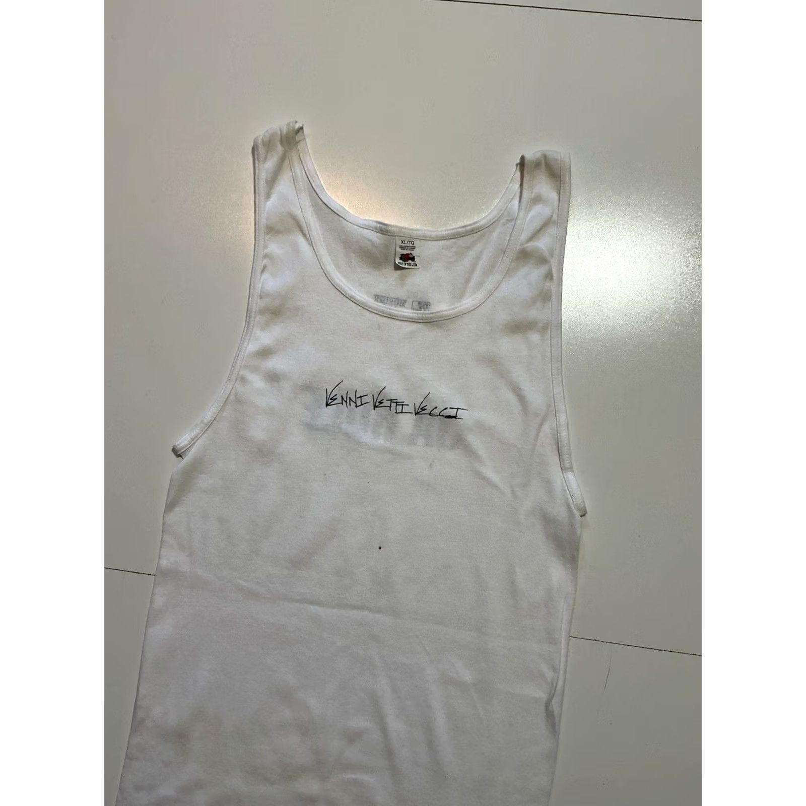 Fruit Of The Loom VINTAGE Ja Rule Venni Vetti Vecci Murder Inc. Def Jam Tank Top Shirt XL White Mens Size US XL / EU 56 / 4 - 4 Thumbnail