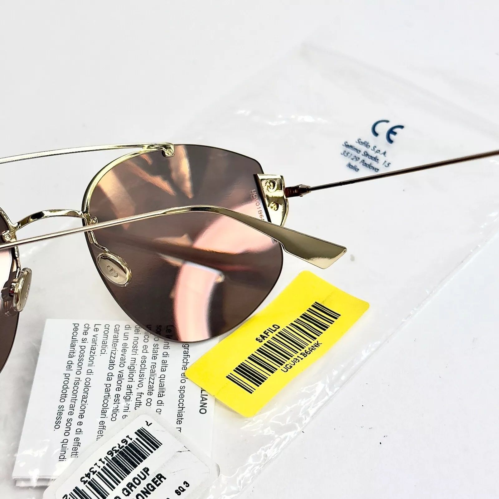 Christian Dior Monsieur CHRISTIAN DIOR STRONGER Gold Aviator Sunglass DIORSTRONGER Size ONE SIZE - 7 Thumbnail
