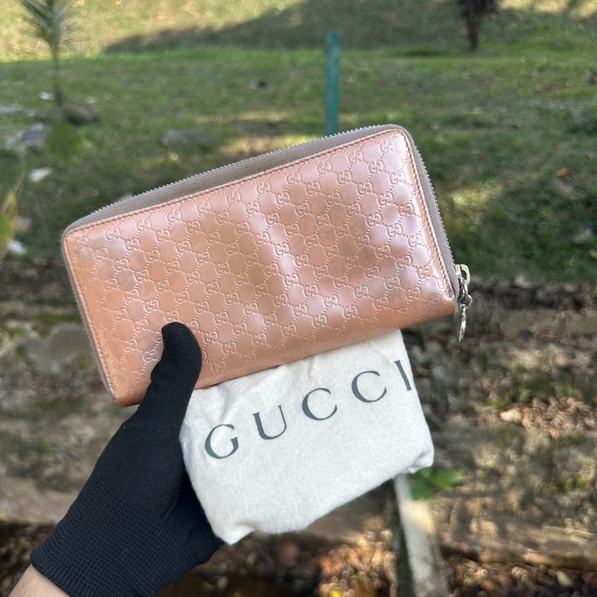 Gucci Gucci Microguccissima Zip Around Long Wallet – Heart Charm Size ONE SIZE - 1 Thumbnail