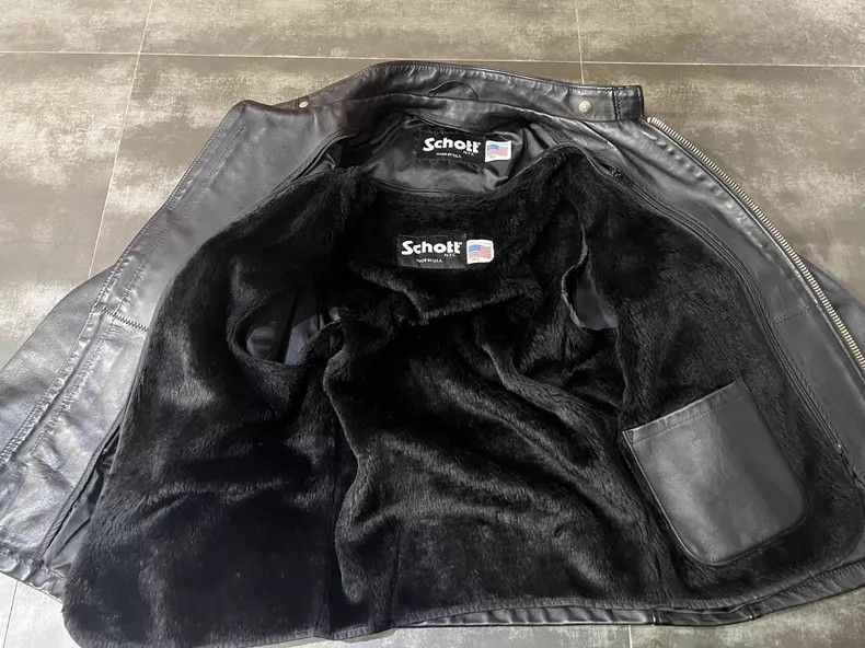 Schott Schott Classic stand-up collar coffee rider motorcycle bik Size US L / EU 52-54 / 3 - 8 Thumbnail