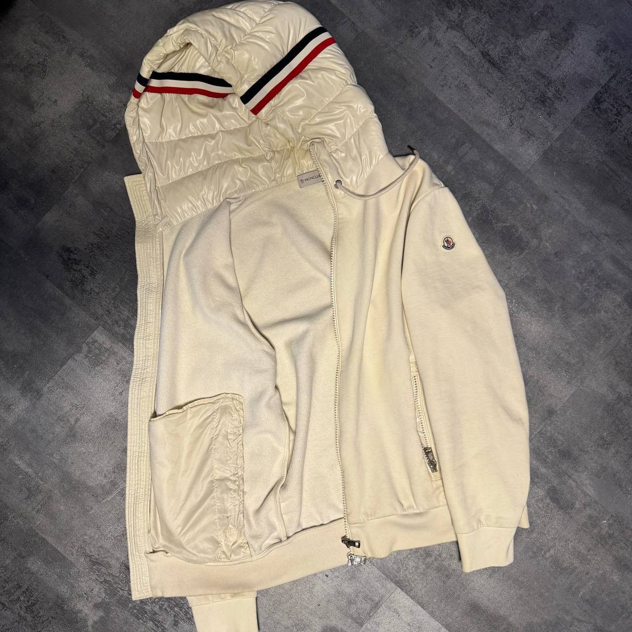 Moncler Moncler maglia cardigan with puffer hood Size US XL / EU 56 / 4 - 1 Thumbnail