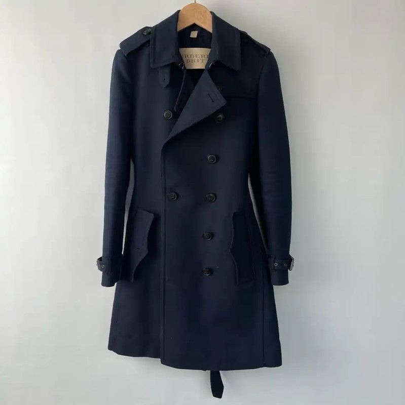 Burberry Burberry Classic Women's Trench Coat in Navy Size S / US 4 / IT 40 - 1 Thumbnail