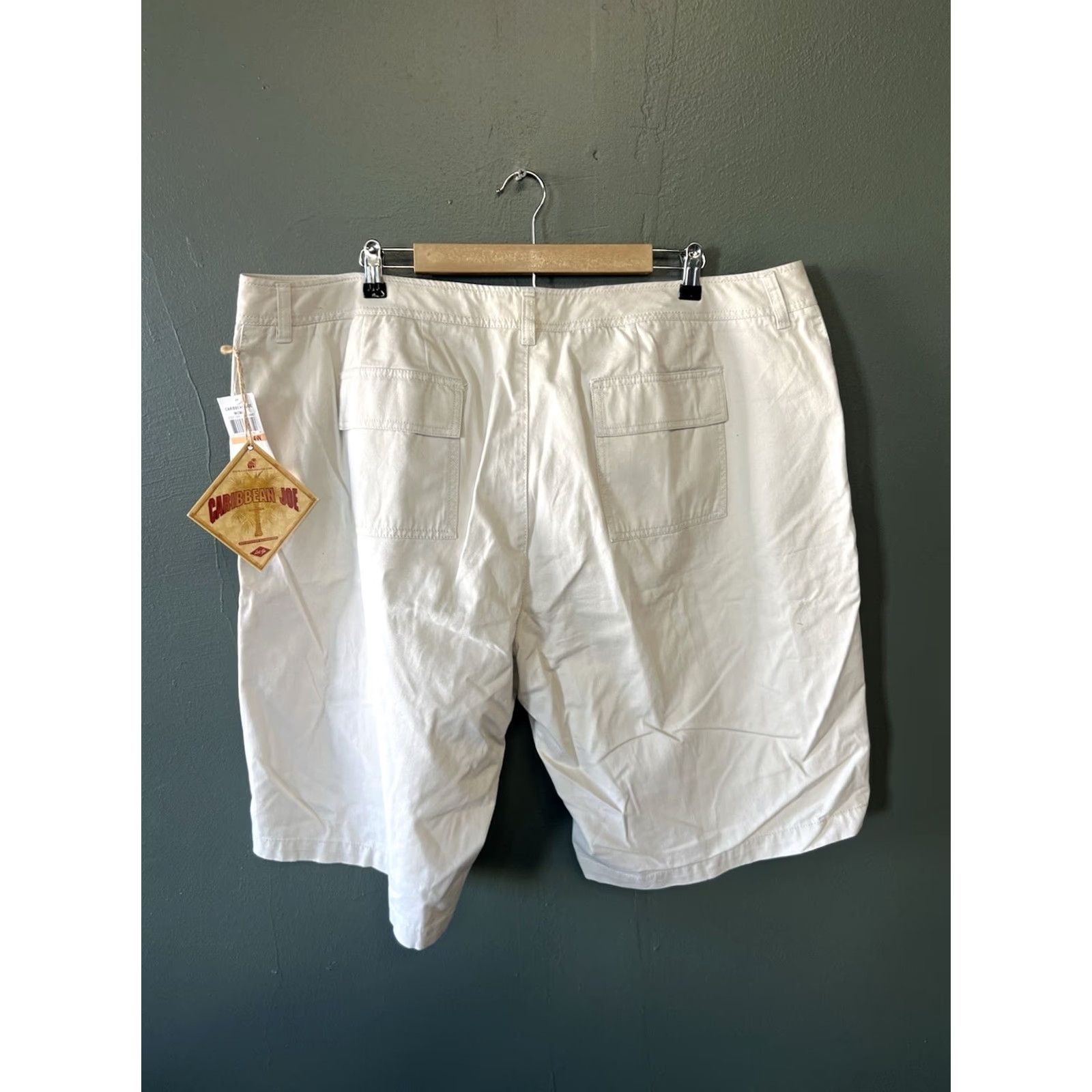 Vintage Caribbean Joe Womens Chino Shorts White 24W NWT Size 24W Regular Small? Size 42" / US 20 - 2 Thumbnail