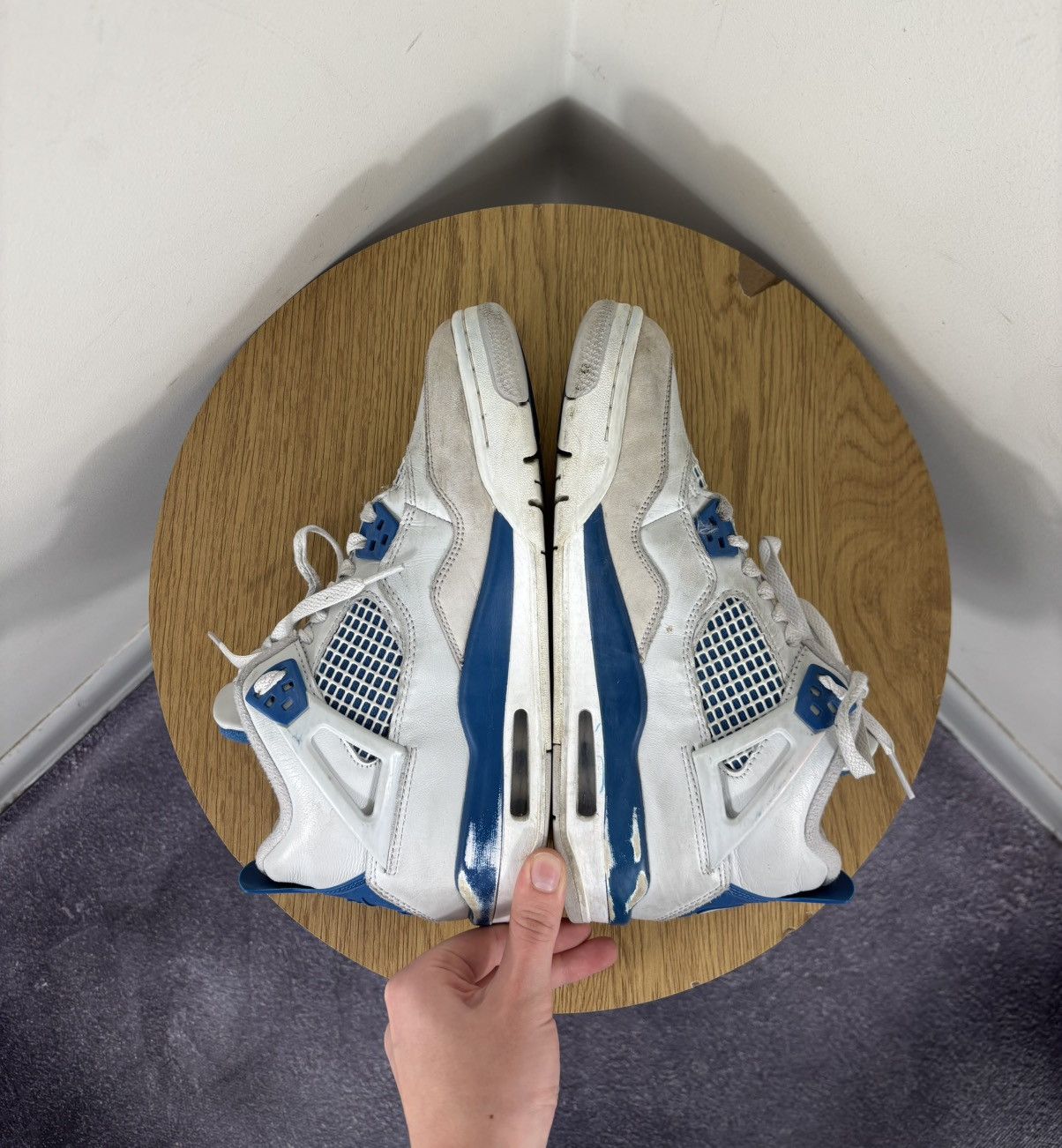 Jordan Brand Jordan 4 Retro Military Blue 2024 GS Sneakers Shoes Size 7Y Size US 7 / EU 40 - 17 Thumbnail