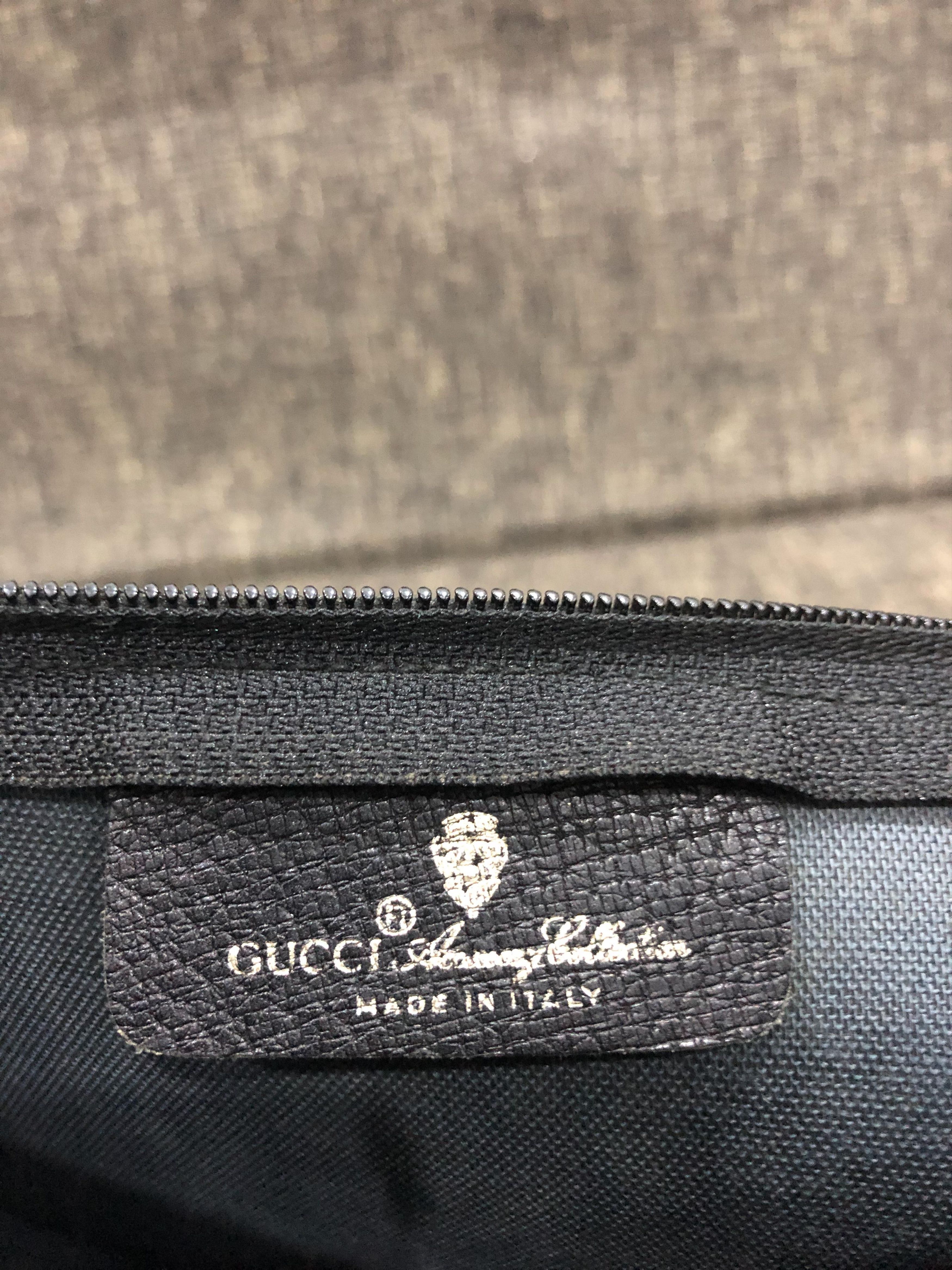 Gucci Gucci black GG coated canvas pouch Size ONE SIZE - 6 Thumbnail