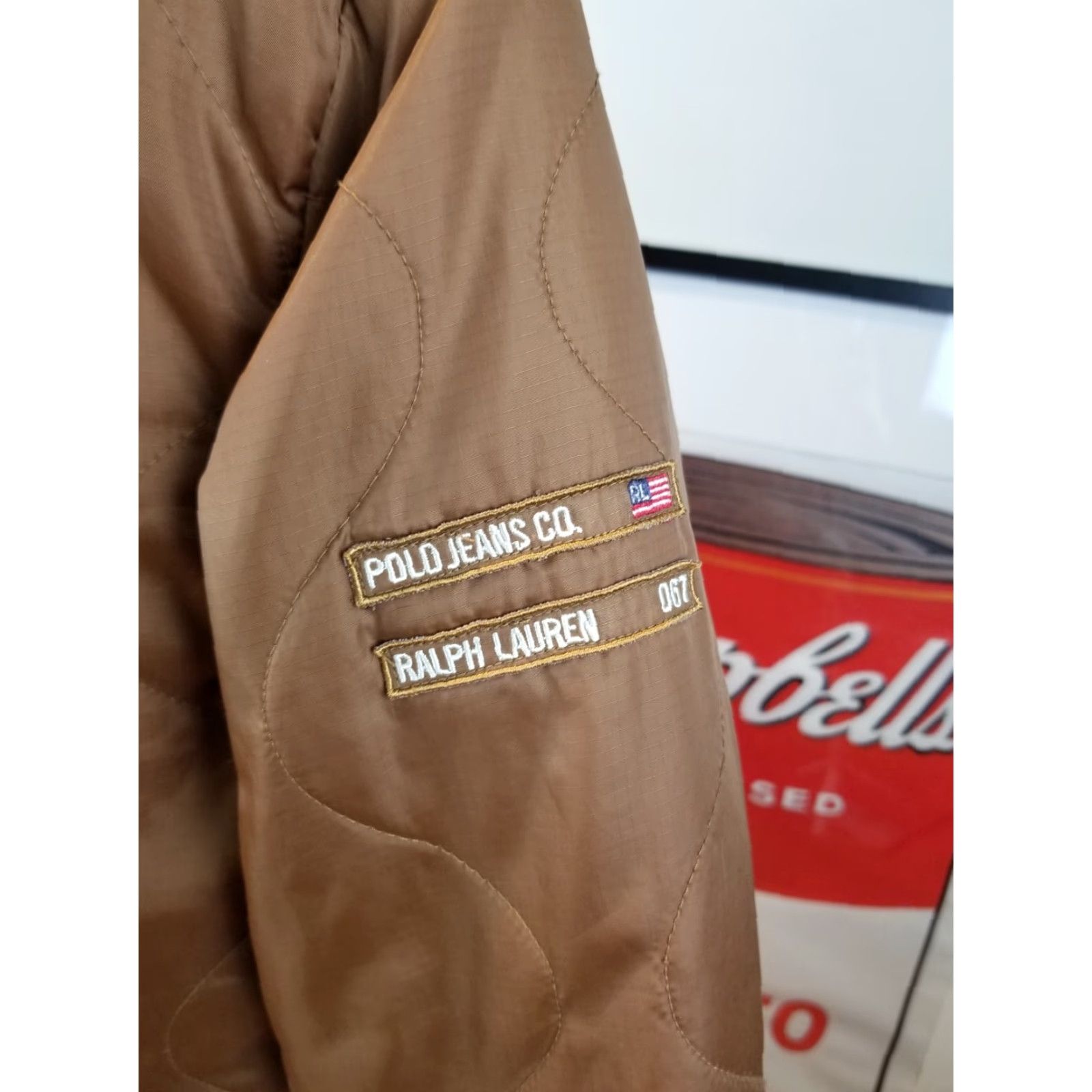 Polo Ralph Lauren VINTAGE RALPH LAUREN POLO JEANS JACKET BROWN FLEECE LINING SZ MEDIUM Bomber Jacket Mens M Brown 90s Size US M / EU 48-50 / 2 - 3 Thumbnail
