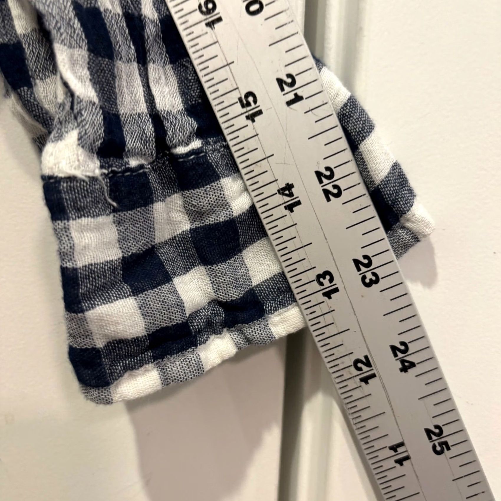 Vintage VINTAGE? Denim & Supply Ralph Lauren RL Utility Gingham Button Up Shirt Navy White XL Size US XL / EU 56 / 4 - 4 Thumbnail