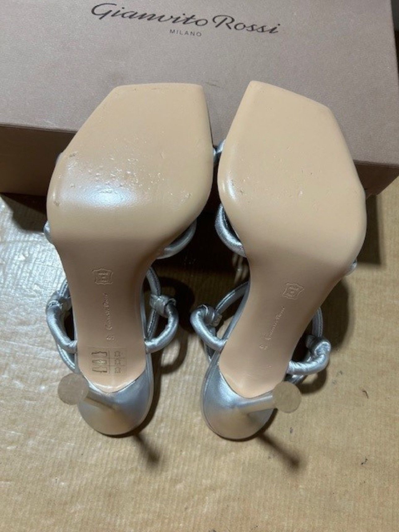 Gianvito Rossi Juno 110mm Metallic Sandals Size US 11 / IT 41 - 7 Thumbnail