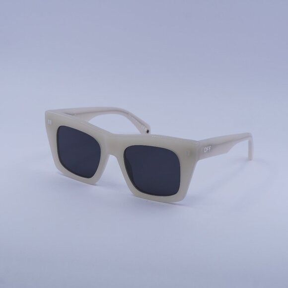 Off-White Off-White OERI13Y SELMA 6107 Sunglasses Beige Square Frame Size ONE SIZE - 1 Thumbnail