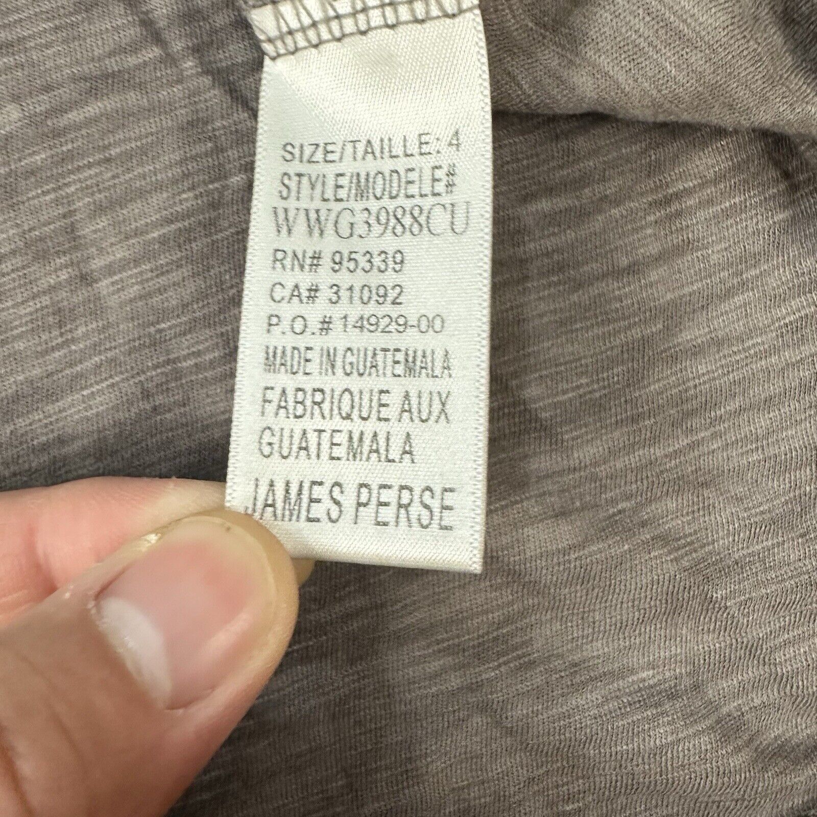 James Perse Standard James Peres Blouse Top Modal Blend Long Sleeve Size S / US 4 / IT 40 - 3 Thumbnail
