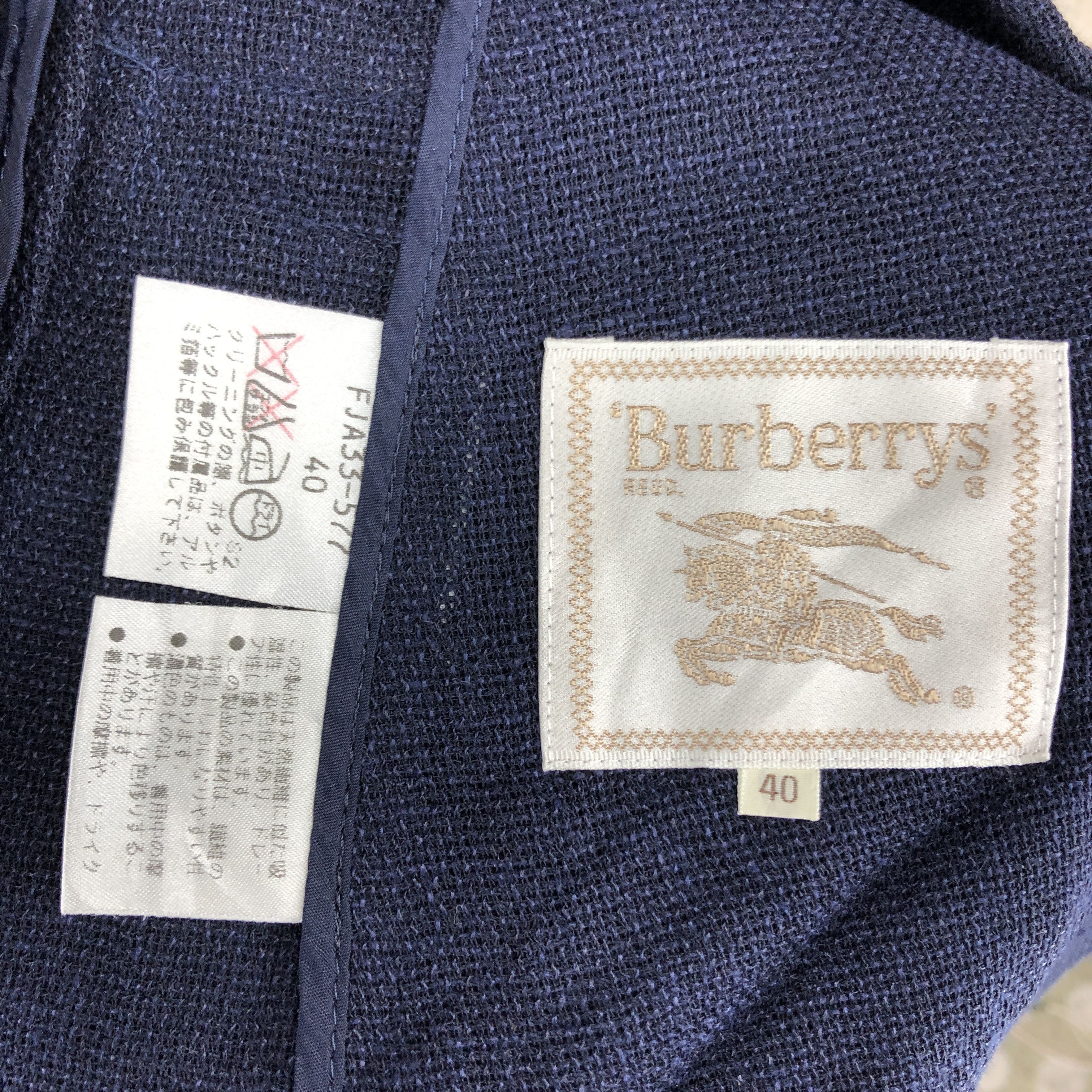 Burberry 90s Vintage BURBERRYS Short Sleeve Blazer Jacket #2784-101 Size S / US 4 / IT 40 - 6 Thumbnail