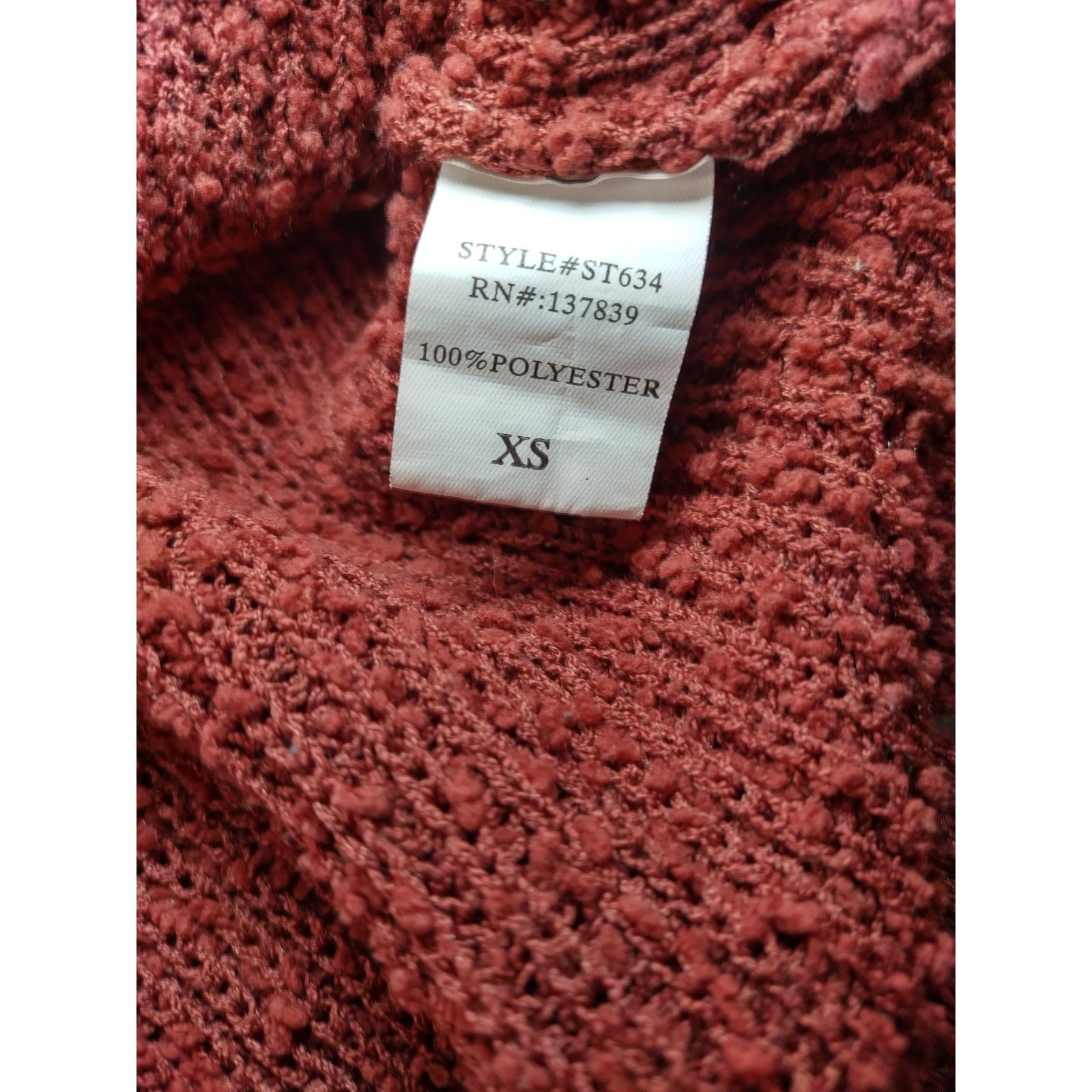 Debut Debut Womens Sweater Long Sleeves Pullover Orange Size XS Size XS / US 0-2 / IT 36-38 - 8 Thumbnail