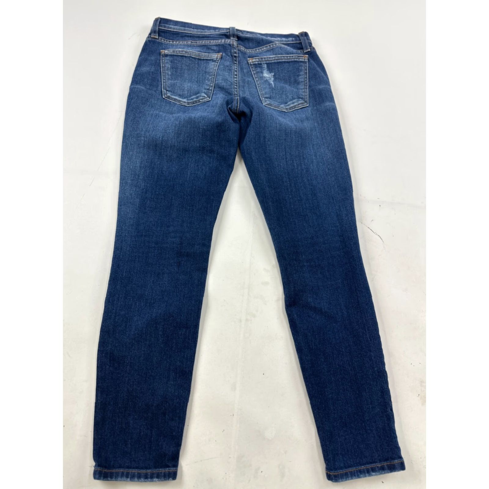 Vintage Current/Elliott Jeans Womens 26-0 Blue Denim Distressed Skinny Leg 5-Pocket Button Closure Medium Wash Size 26" / US 2 / IT 38 - 2 Thumbnail