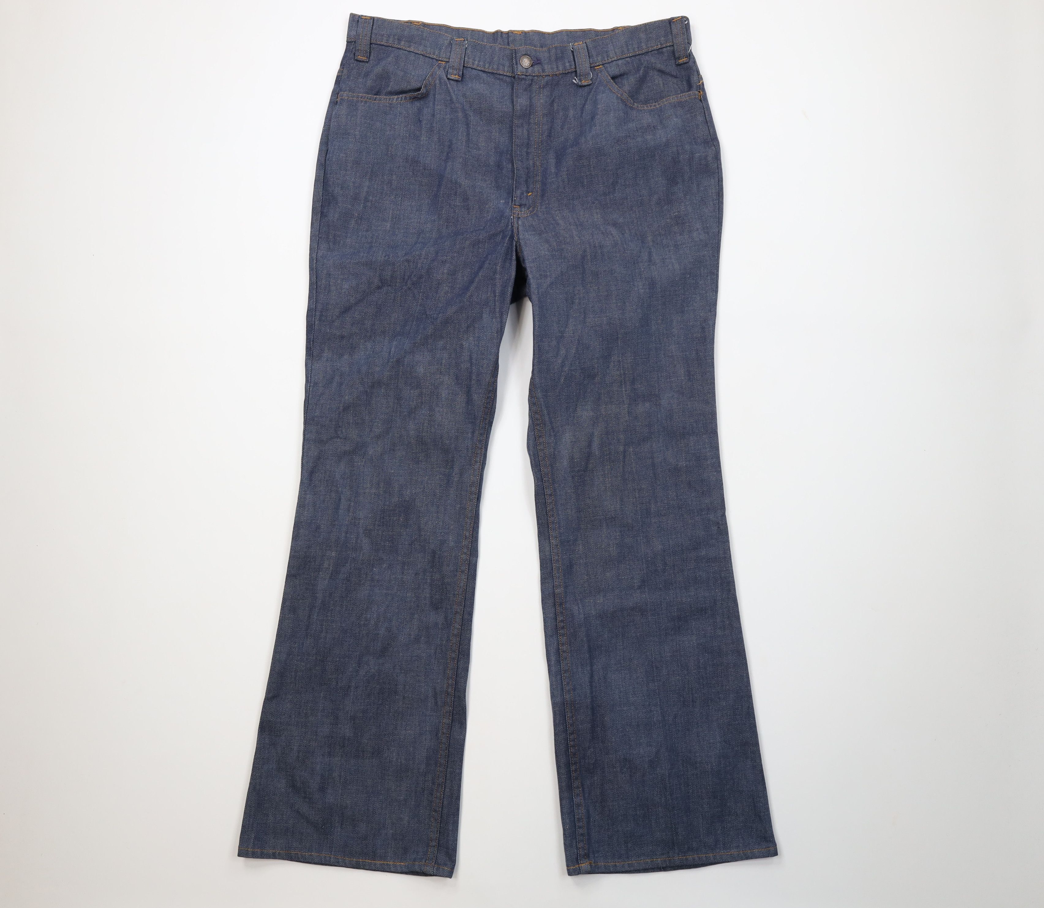 Levi's Vintage 70s Levis Orange Tab Big E Bell Bottoms Jeans USA Size US 38 / EU 54 - 1 Thumbnail