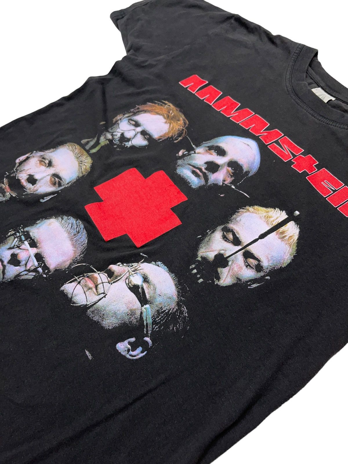 Band Tees Vintage 90s Rammstein Sehnsucht Big Face T-shirt Size US L / EU 52-54 / 3 - 3 Thumbnail