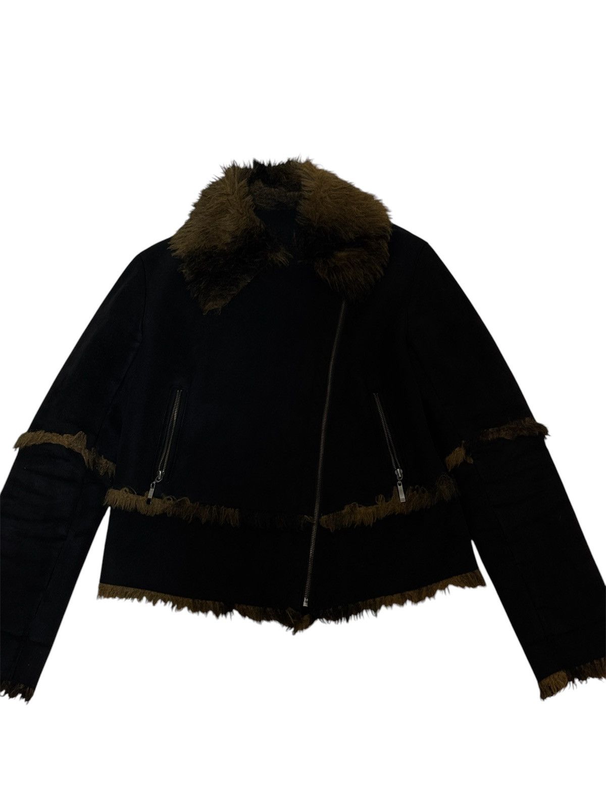 Vintage Suede Fur Jacket Size US XS / EU 42 / 0 - 1 Thumbnail