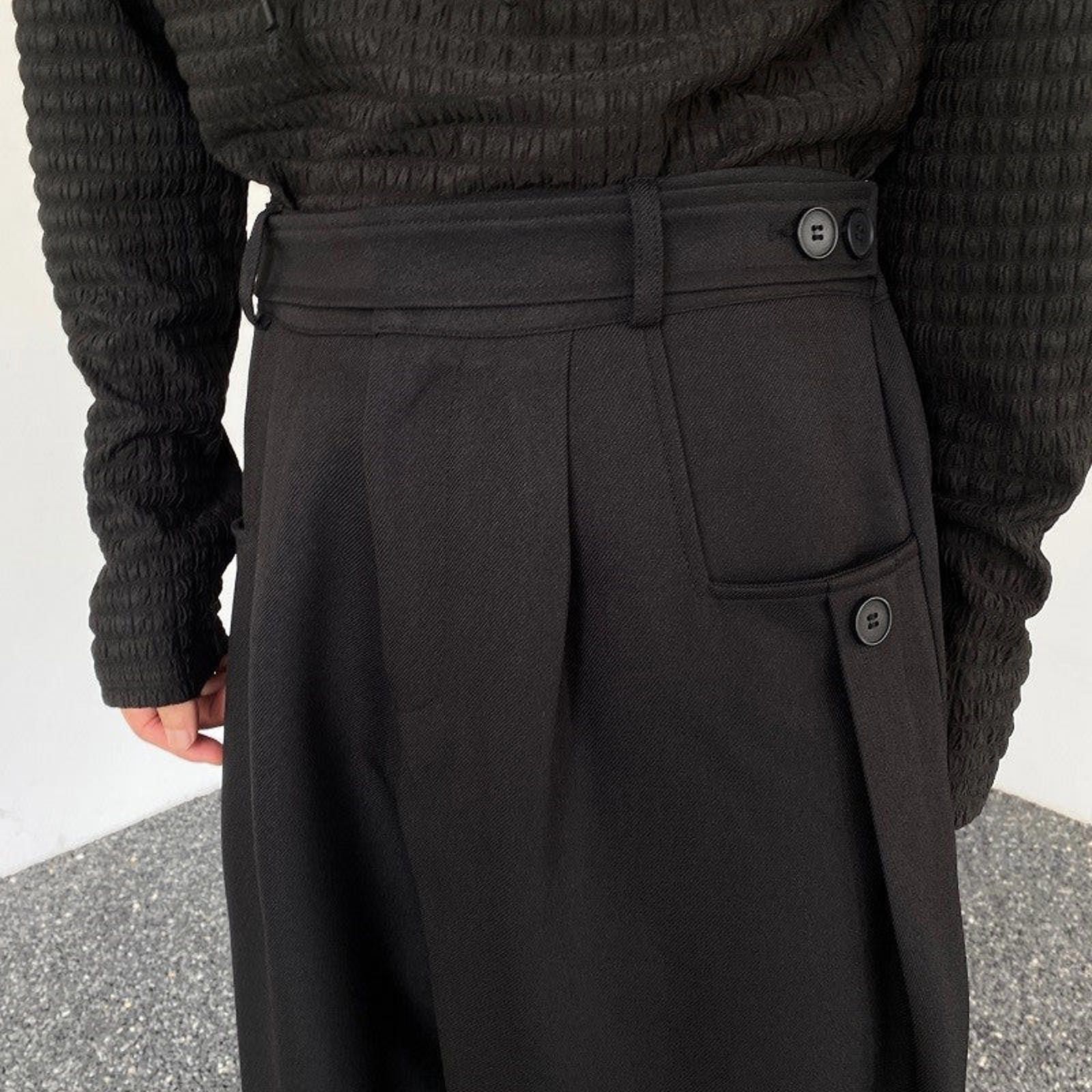 Japanese Brand Wide Leg Trousers, High Waist Pants Size US 32 / EU 48 - 4 Thumbnail