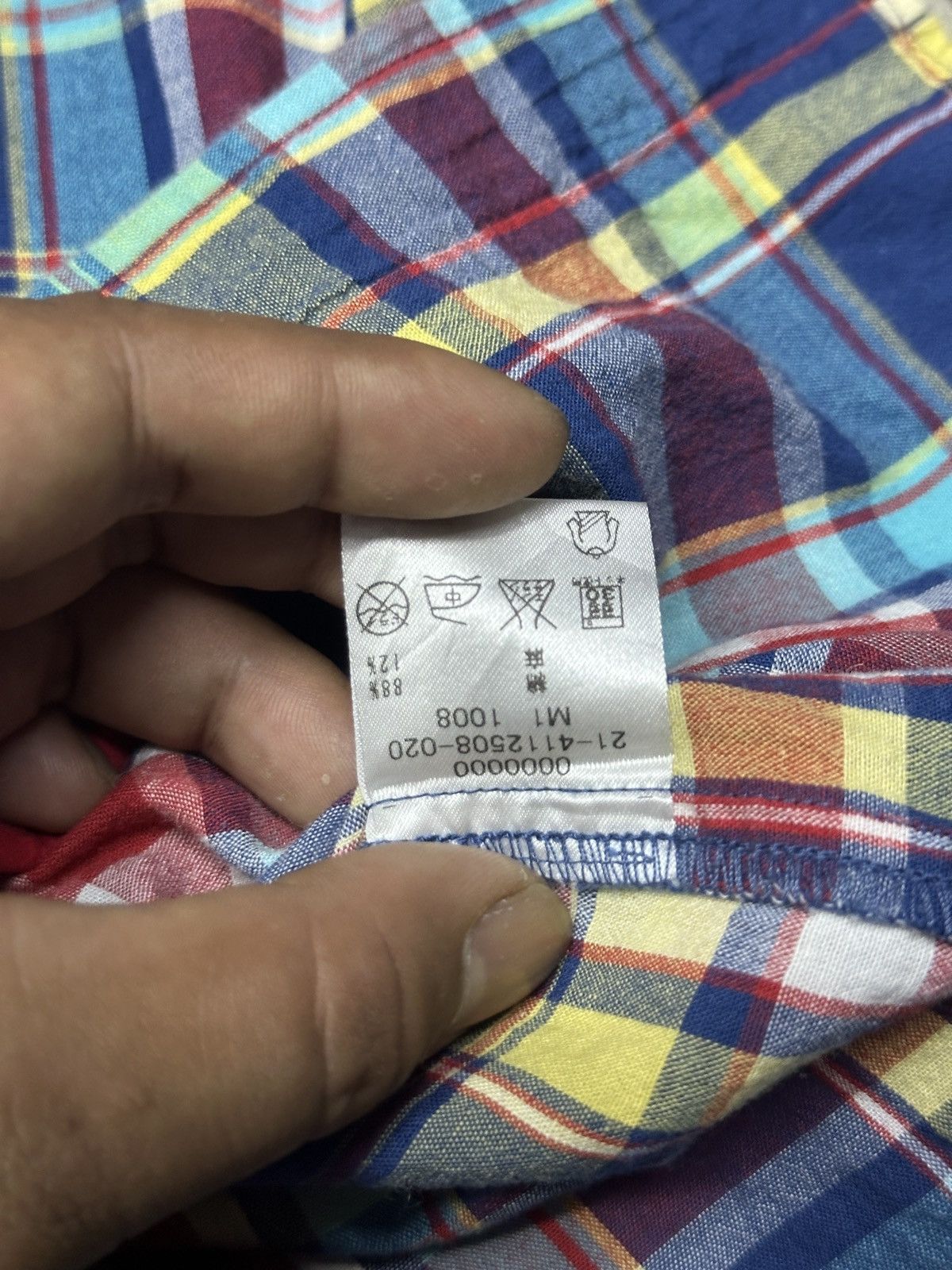 Tommy Hilfiger × Vintage Vintage Tommy multicolour shirt Size US S / EU 44-46 / 1 - 7 Thumbnail