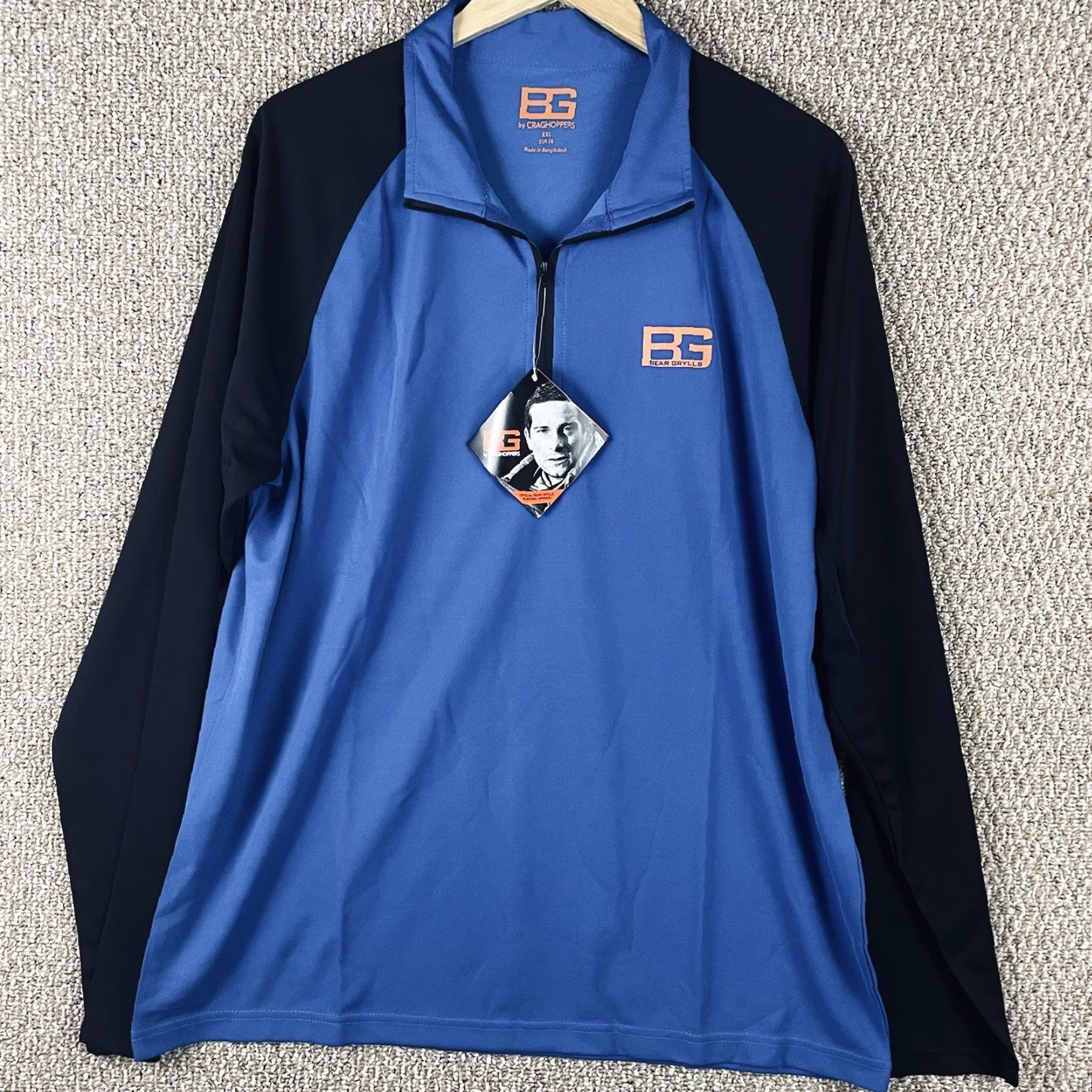 Vintage Bear Grylls By Craghoppers 1/4 Zip Pullover Mens 2XL Tech Blue NWT F348 Pullover 1/4 Zip Size US XXL / EU 58 / 5 - 2 Thumbnail