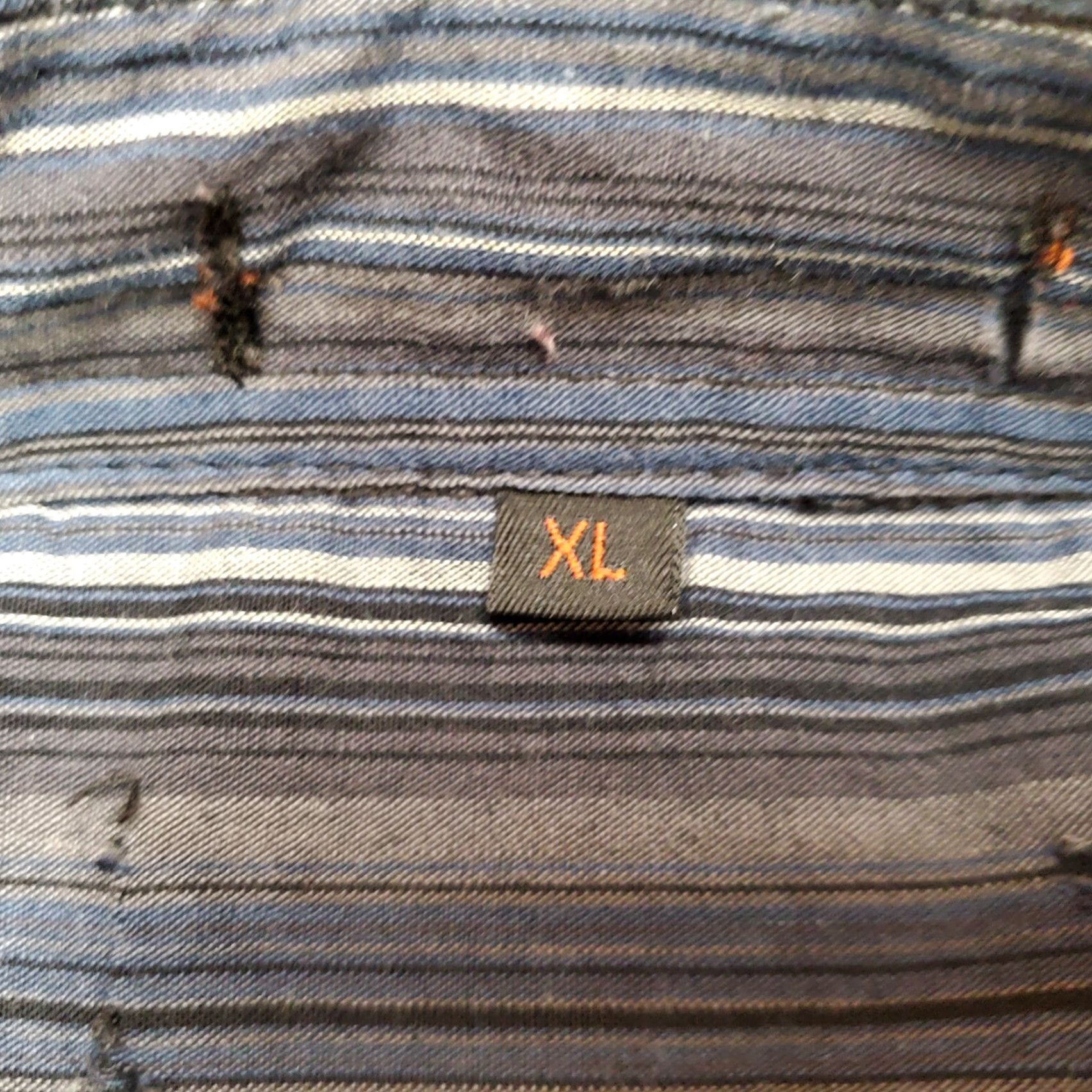 Wrangler VINTAGE Wrangler Shirt Mens XL Blue Stripe Long Sleeve Cowboy Western Size US XL / EU 56 / 4 - 5 Thumbnail