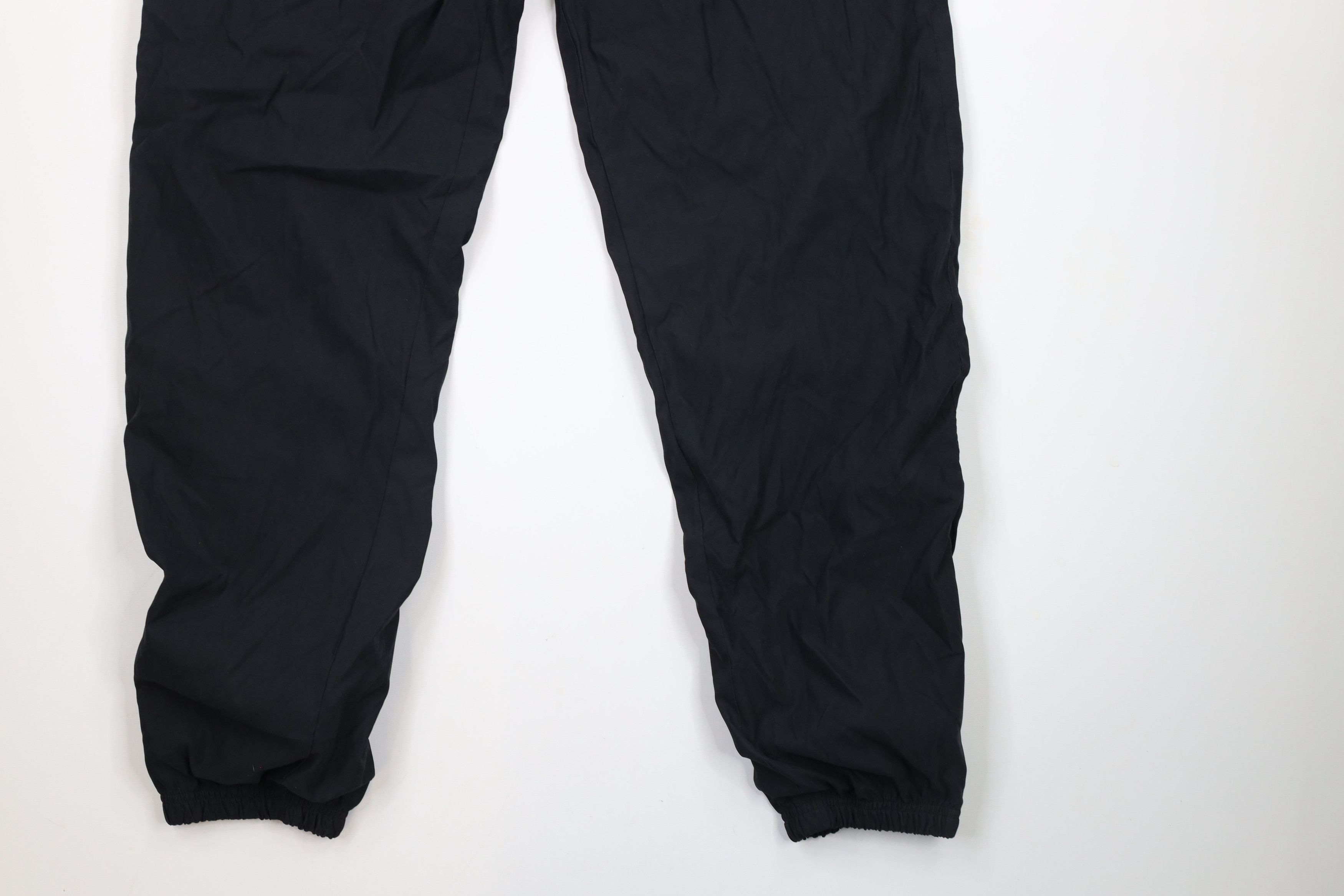 Vintage Vintage 90s Streetwear Lined Cuffed Joggers Pants Black Size US 34 / EU 50 - 4 Thumbnail