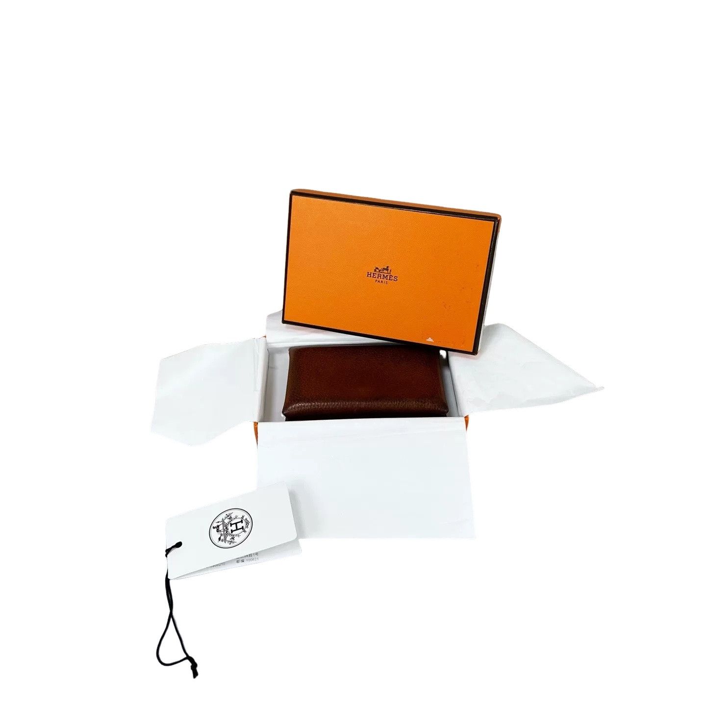 Hermes Hermès Calvi Card Holder Sienne ONE SIZE Size ONE SIZE - 1 Thumbnail