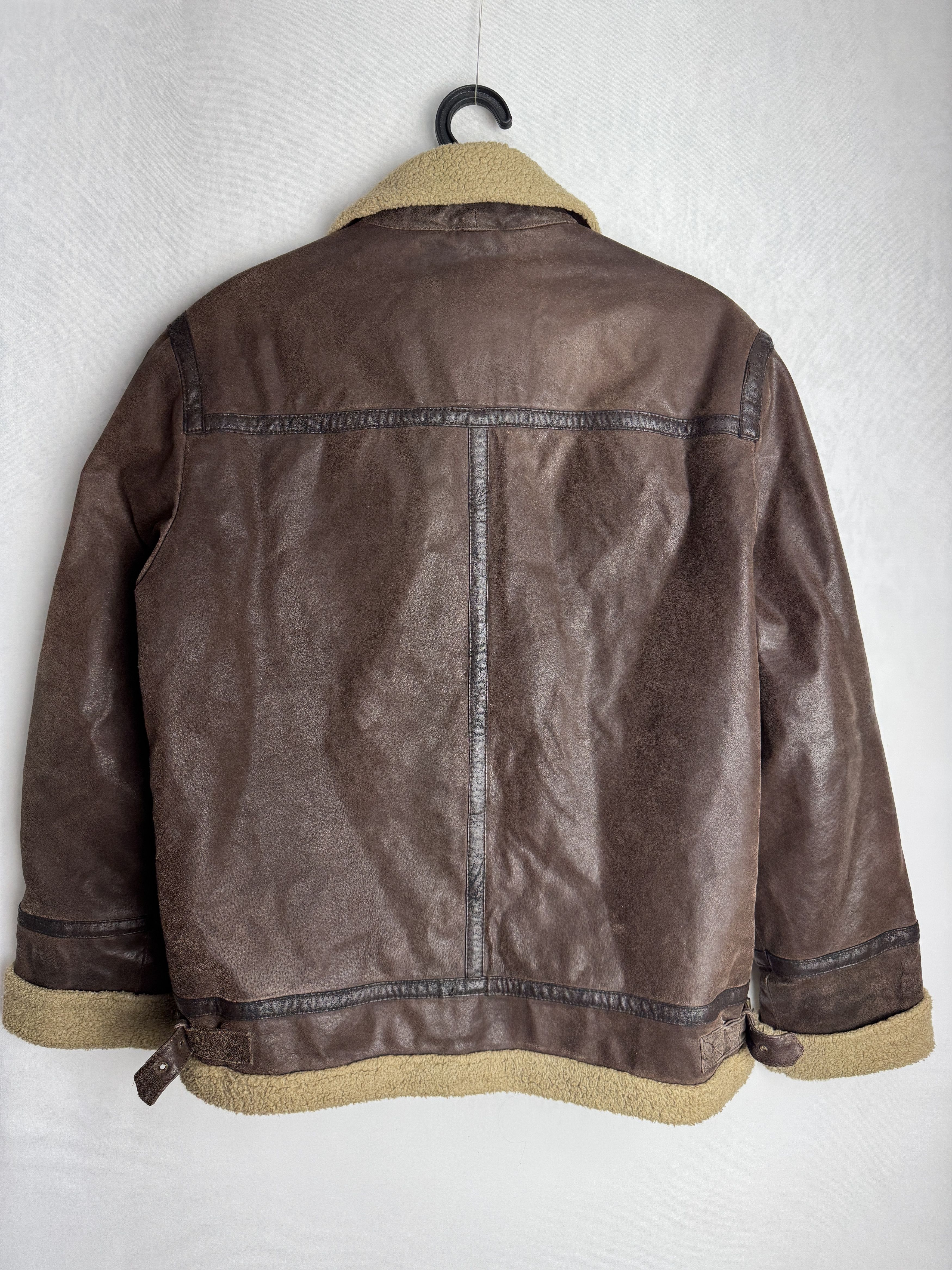 Genuine Leather × Leather MAYS & ROSE men’s zipped leather jacket Size US S / EU 44-46 / 1 - 5 Thumbnail
