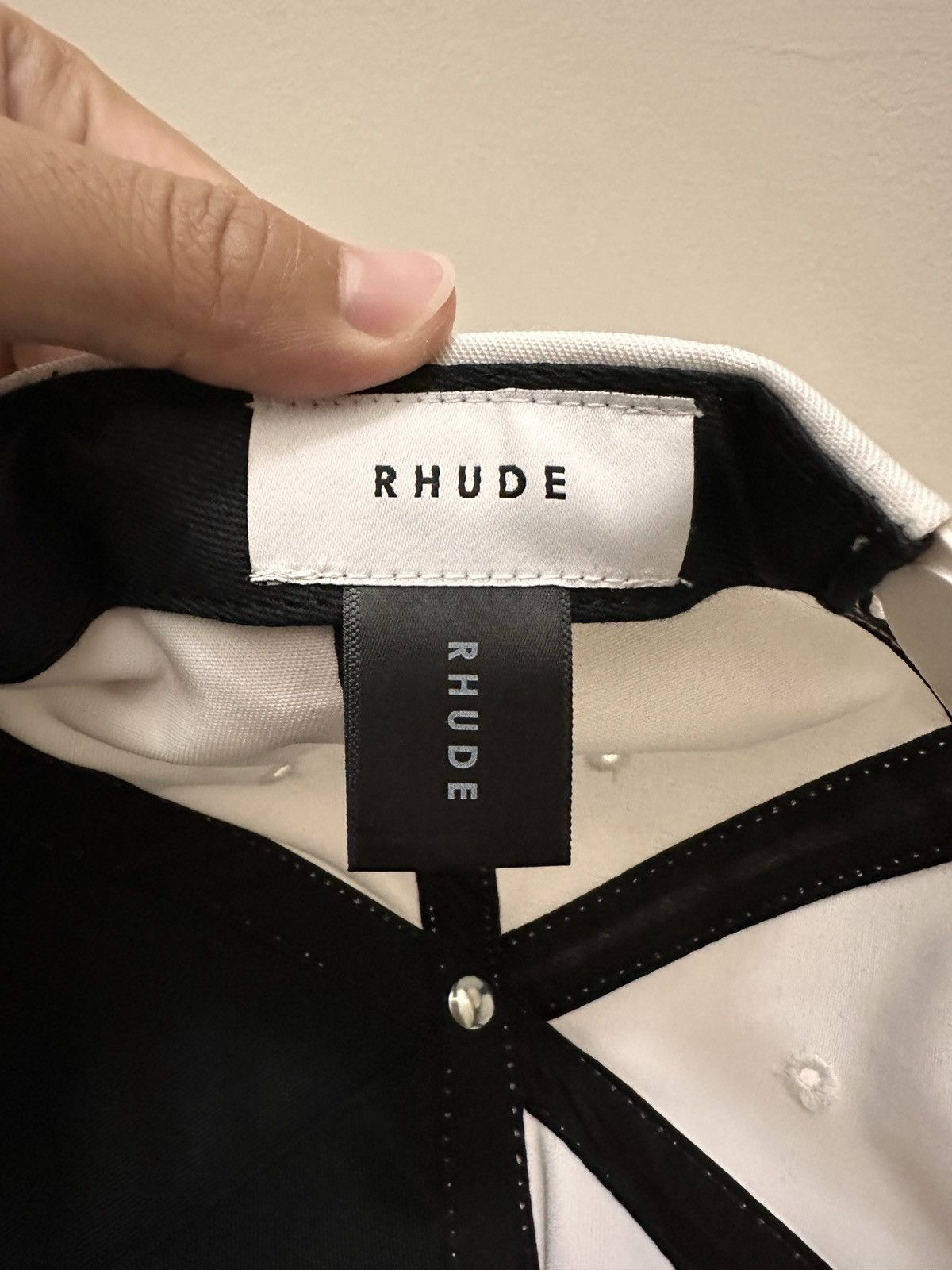 Rhude Rhude Trucker Hat USA White Size ONE SIZE - 4 Thumbnail