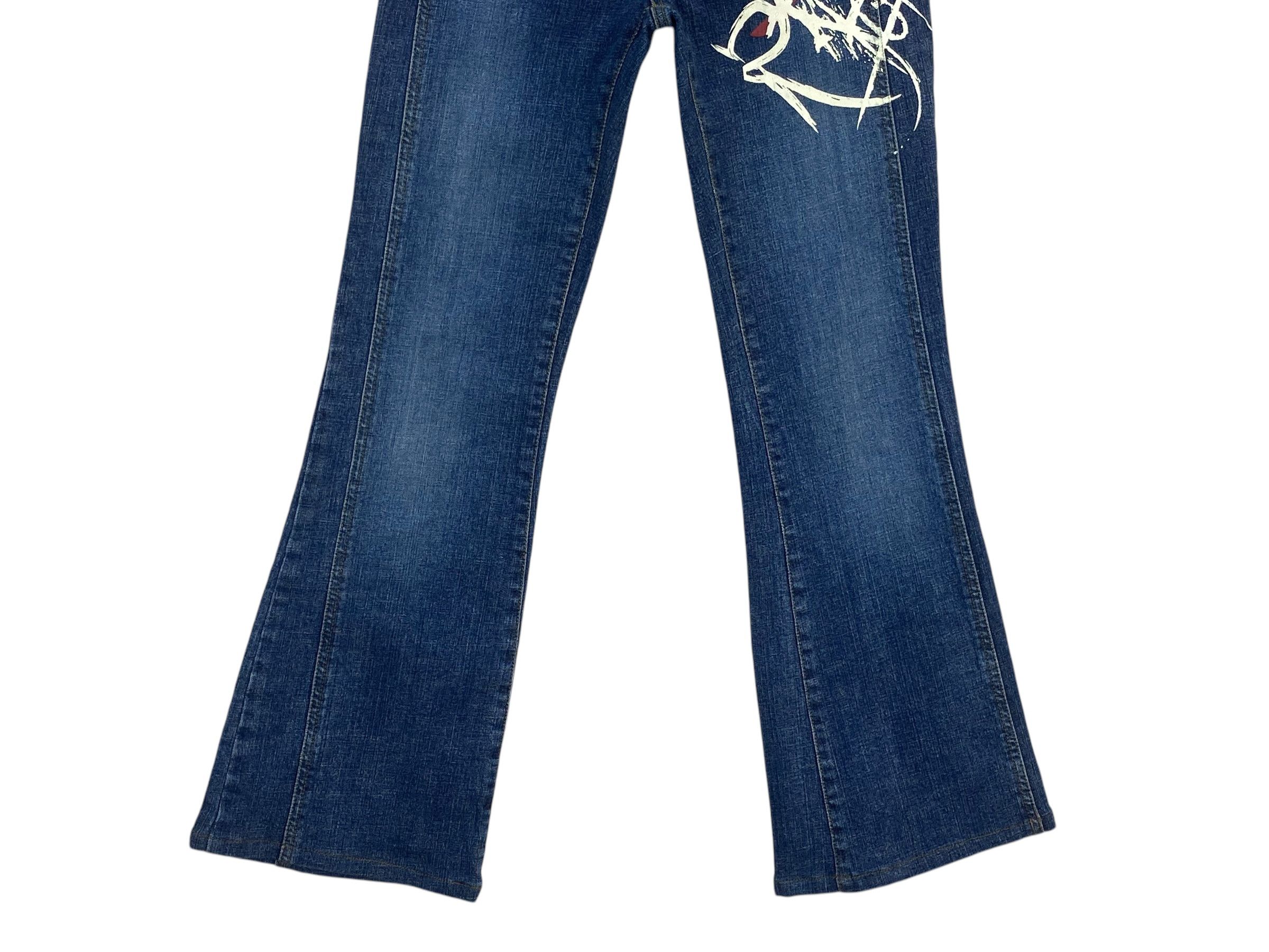 Other Bootcut Denim Jeans Beads Stud Embellished Flare Pants Size 26" / US 2 / IT 38 - 4 Thumbnail