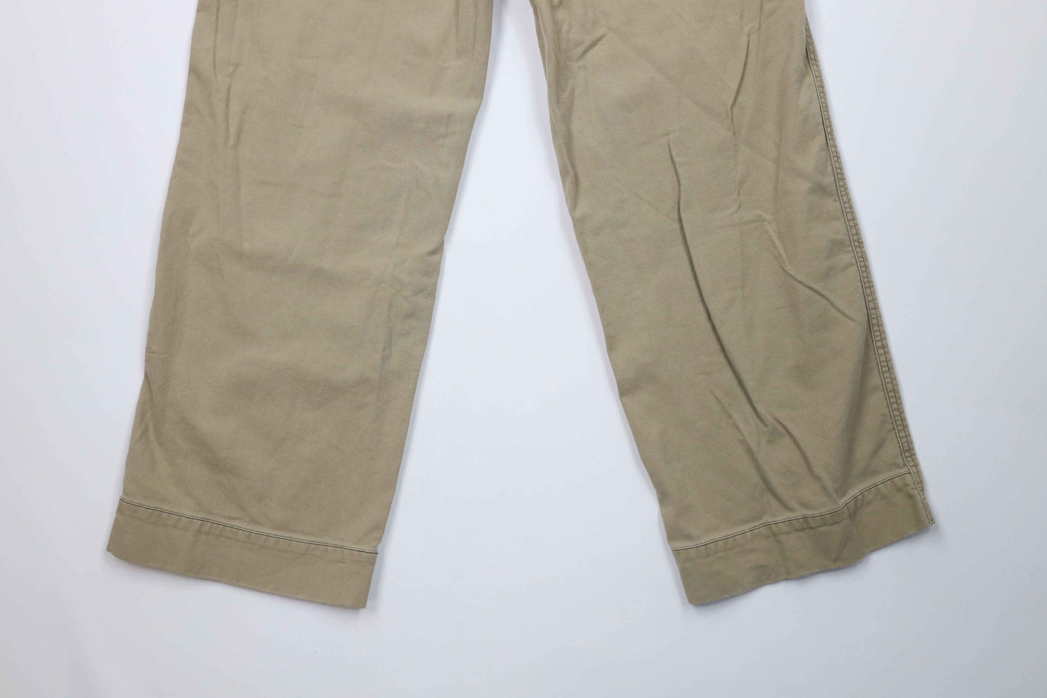 Express Vintage Y2K Express Baggy Fit Wide Leg Dungaree Pants Beige Size US 34 / EU 50 - 15 Thumbnail