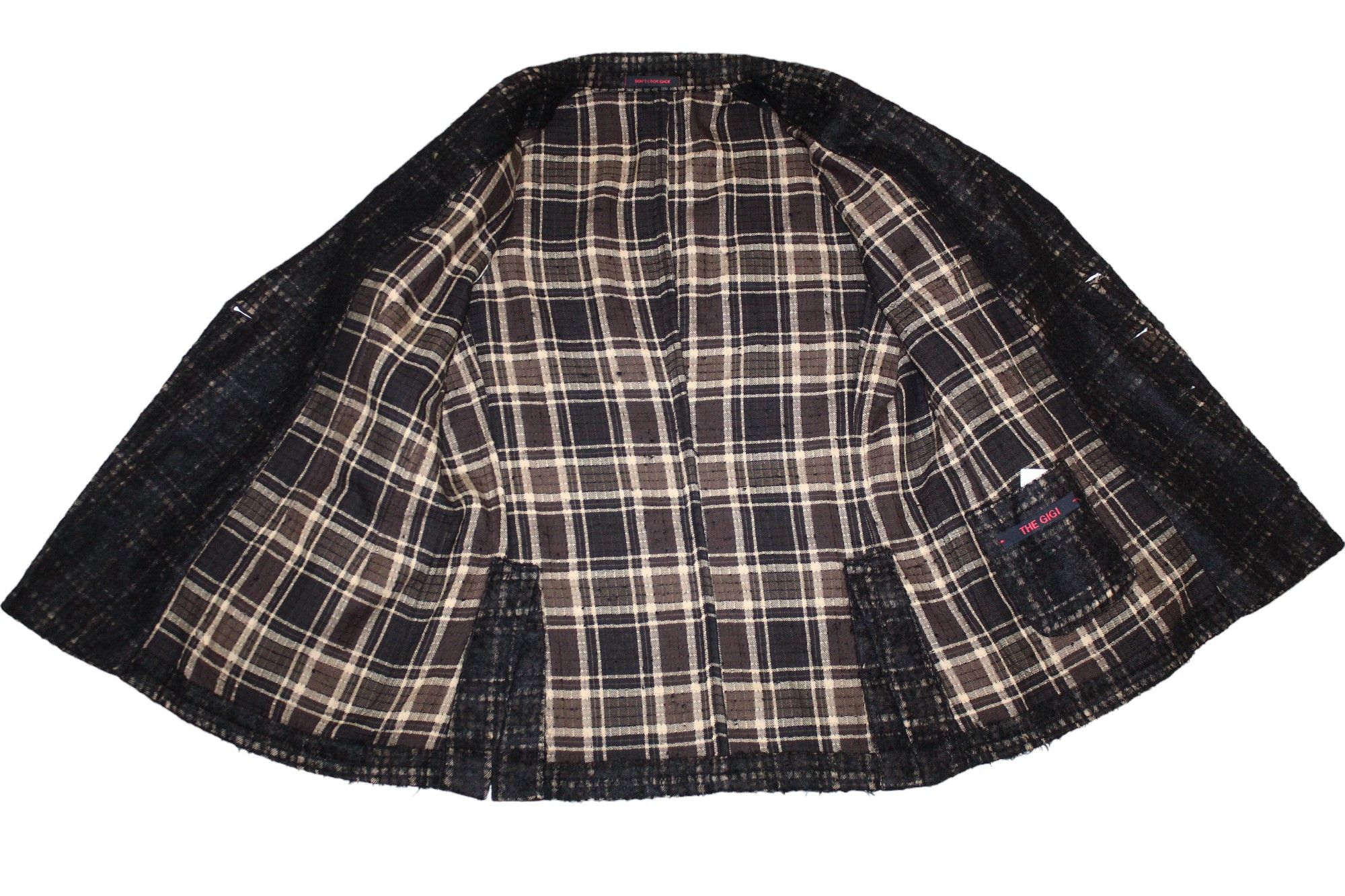 THE GIGI The Gigi Brushed Cotton-Wool Plaid Double Breasted Jacket Size US M / EU 48-50 / 2 - 3 Thumbnail