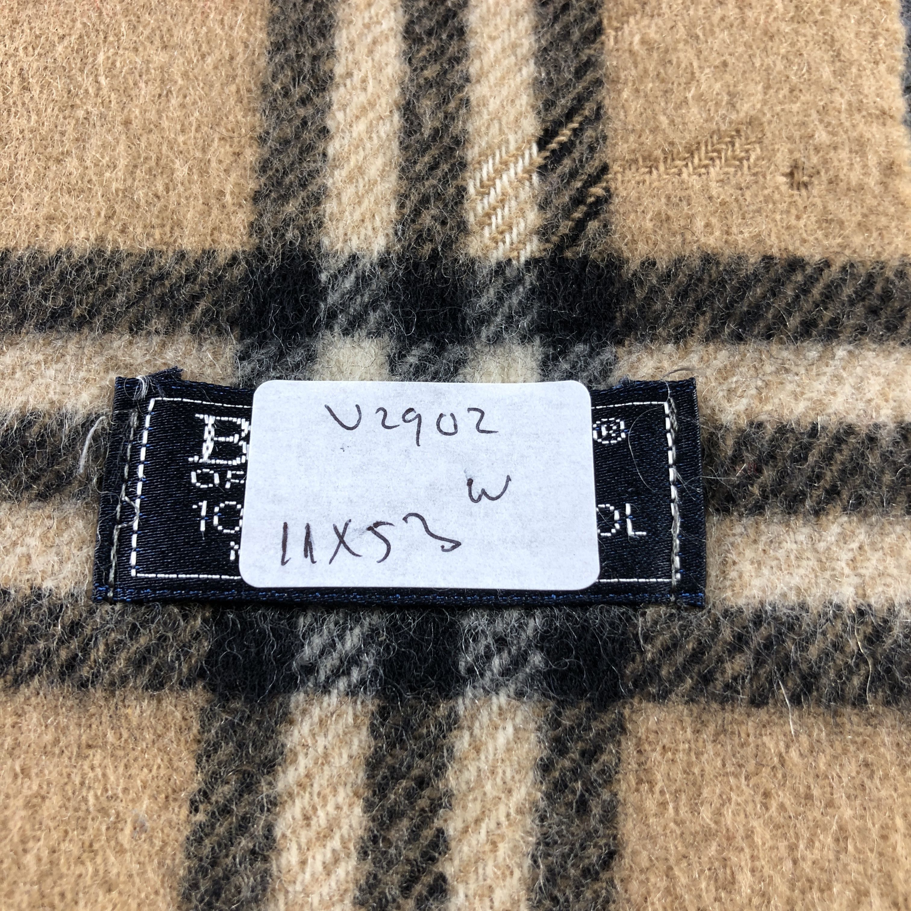 Burberry Burberry Tan Nova Check Wool Scarf Muffler V2902 Size ONE SIZE - 9 Thumbnail
