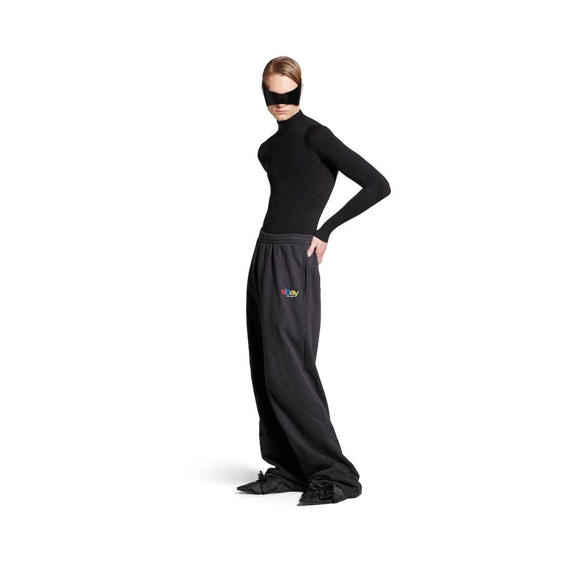 Balenciaga × eBay o1w1db11225 Ebay Baggy Sweatpants & Joggers in Black Size US 38 / EU 54 - 2 Thumbnail