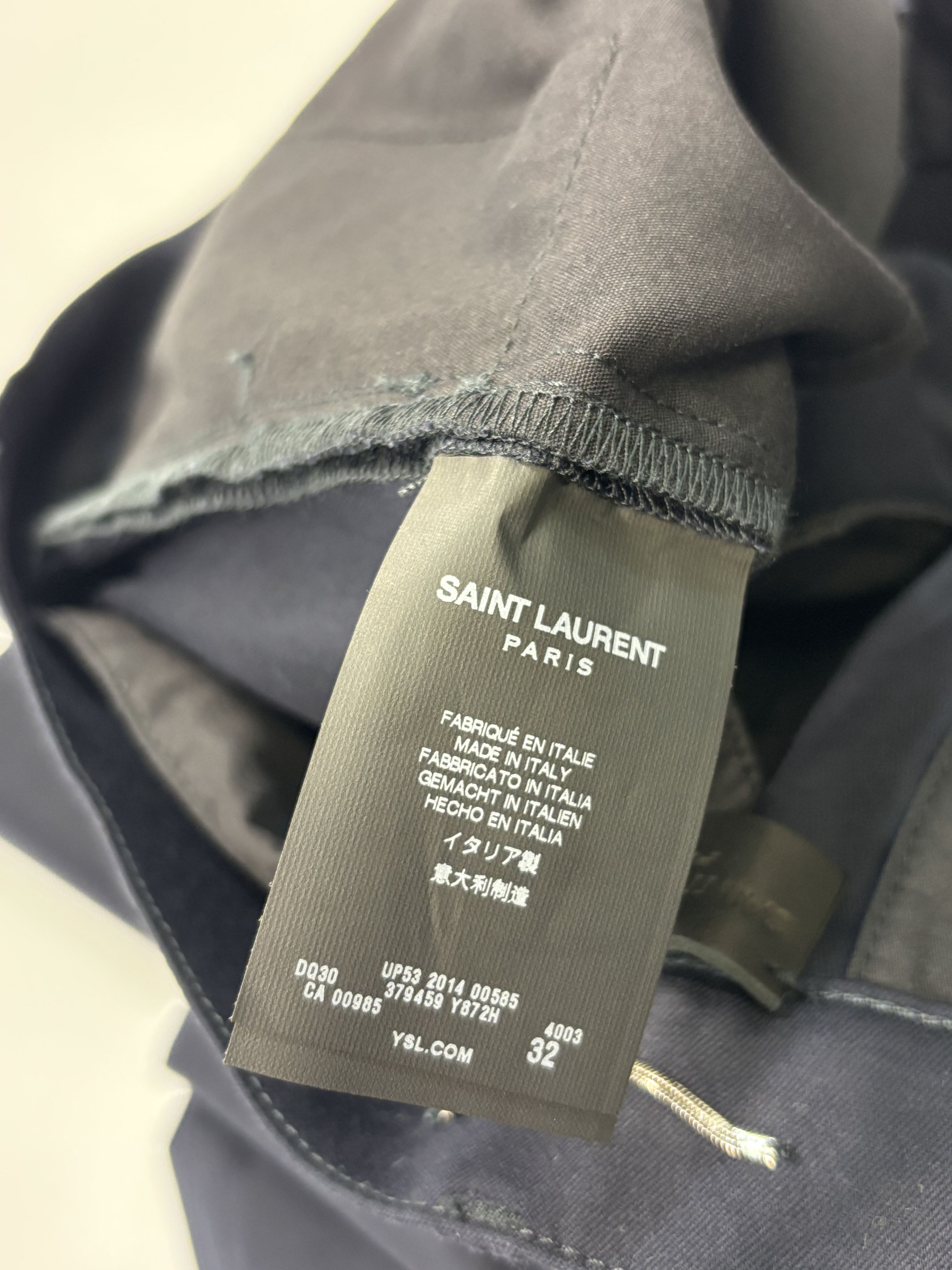 Saint Laurent Paris Saint Laurent Navy Pants Size US 32 / EU 48 - 3 Thumbnail