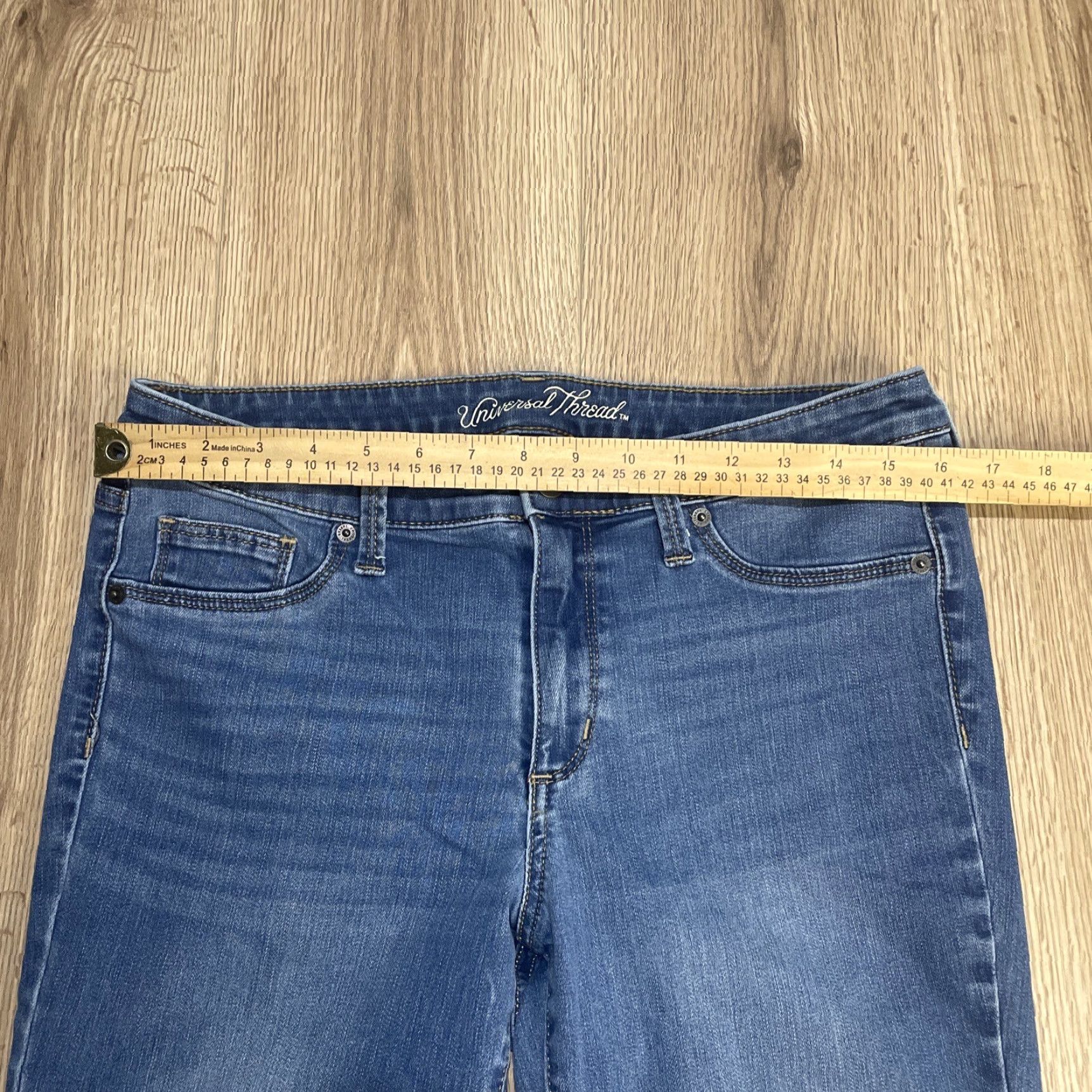 Vintage VINTAGE Universal Thread Blue Skinny Stretch Jeans Womens 12/31S Size 34" / US 12 / IT 48 - 4 Thumbnail