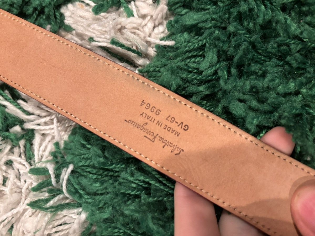 Salvatore Ferragamo Salvatore Ferragamo red leather belt Size 34 - 4 Thumbnail