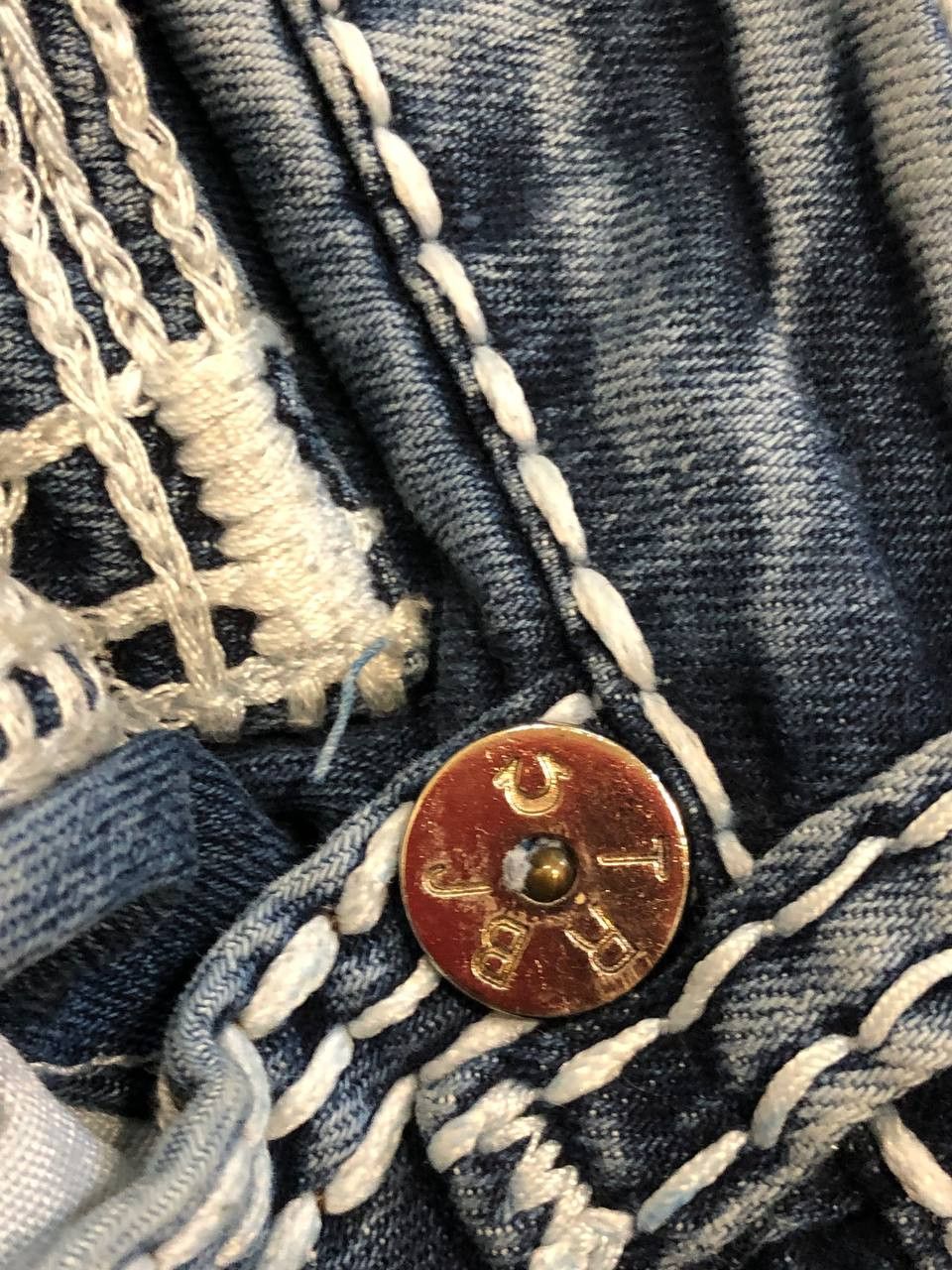 True Religion Vintage Y2k True Religion Big Logo Jeans Size 32" / US 10 / IT 46 - 12 Thumbnail