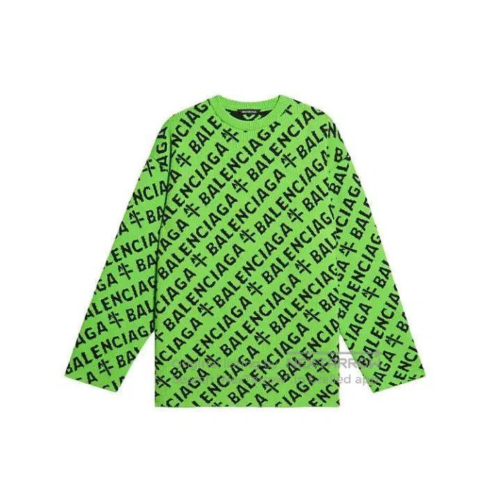 Balenciaga Balenciaga SS21 Logo Long Sleeve Knit Sweater. Size US S / EU 44-46 / 1 - 1 Thumbnail
