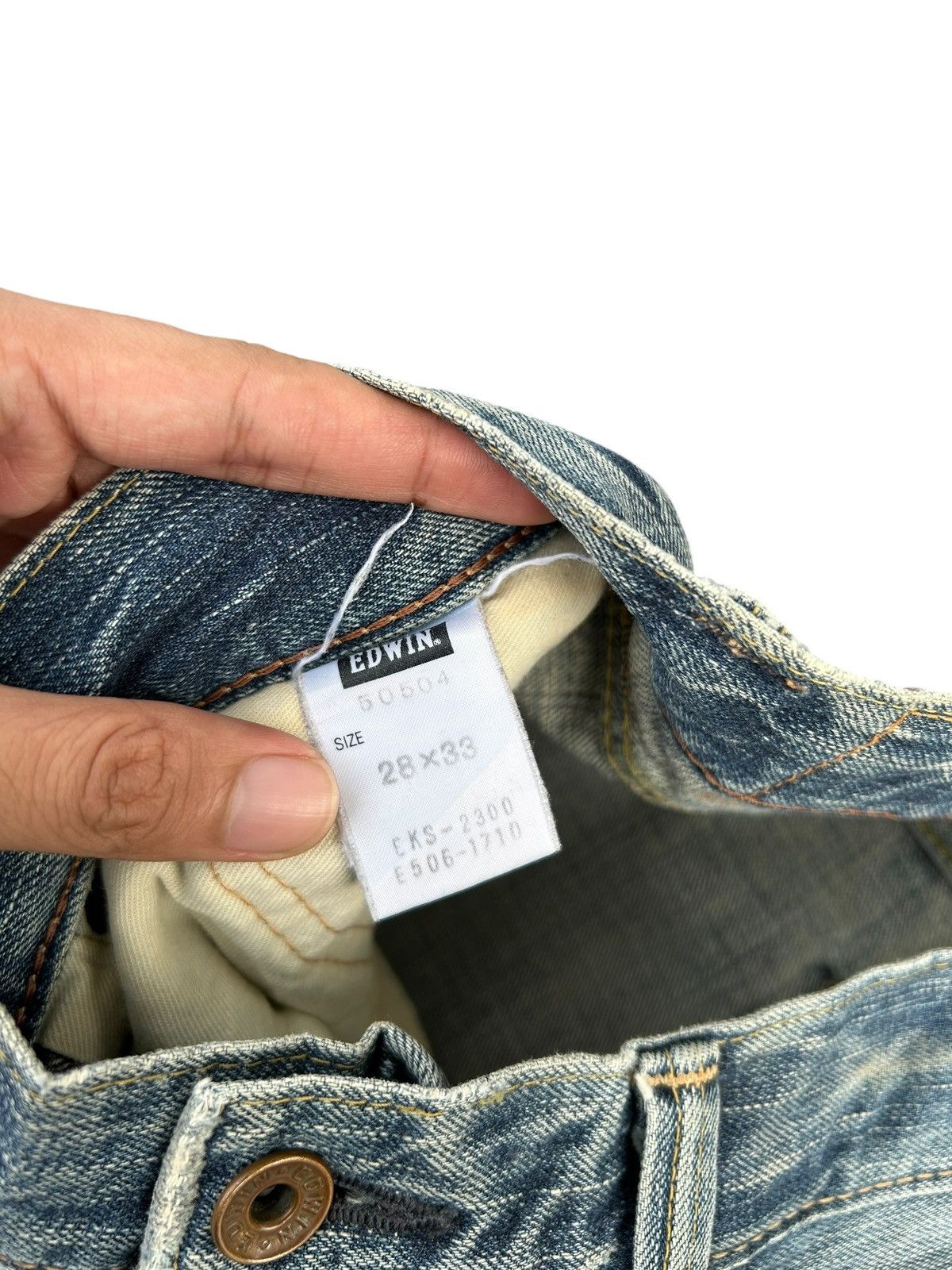 Kapital Thrashed Vintage Edwin 505zx Selvedge Denim Jeans japan Size US 31 - 10 Thumbnail