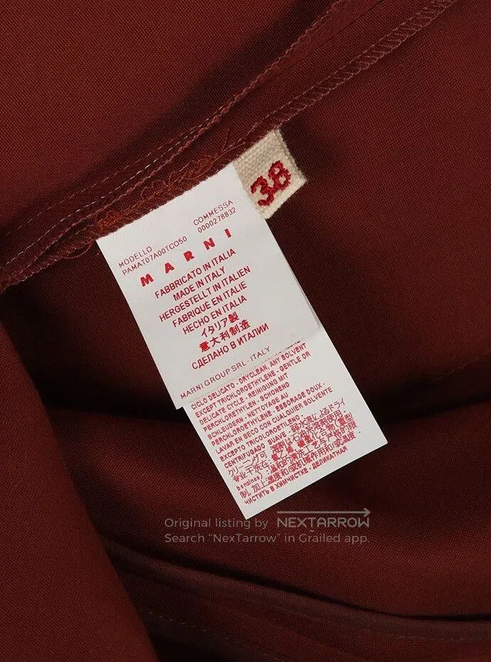 Marni Marni Burgundy Pocket Casual Pants. Size 37" - 5 Thumbnail