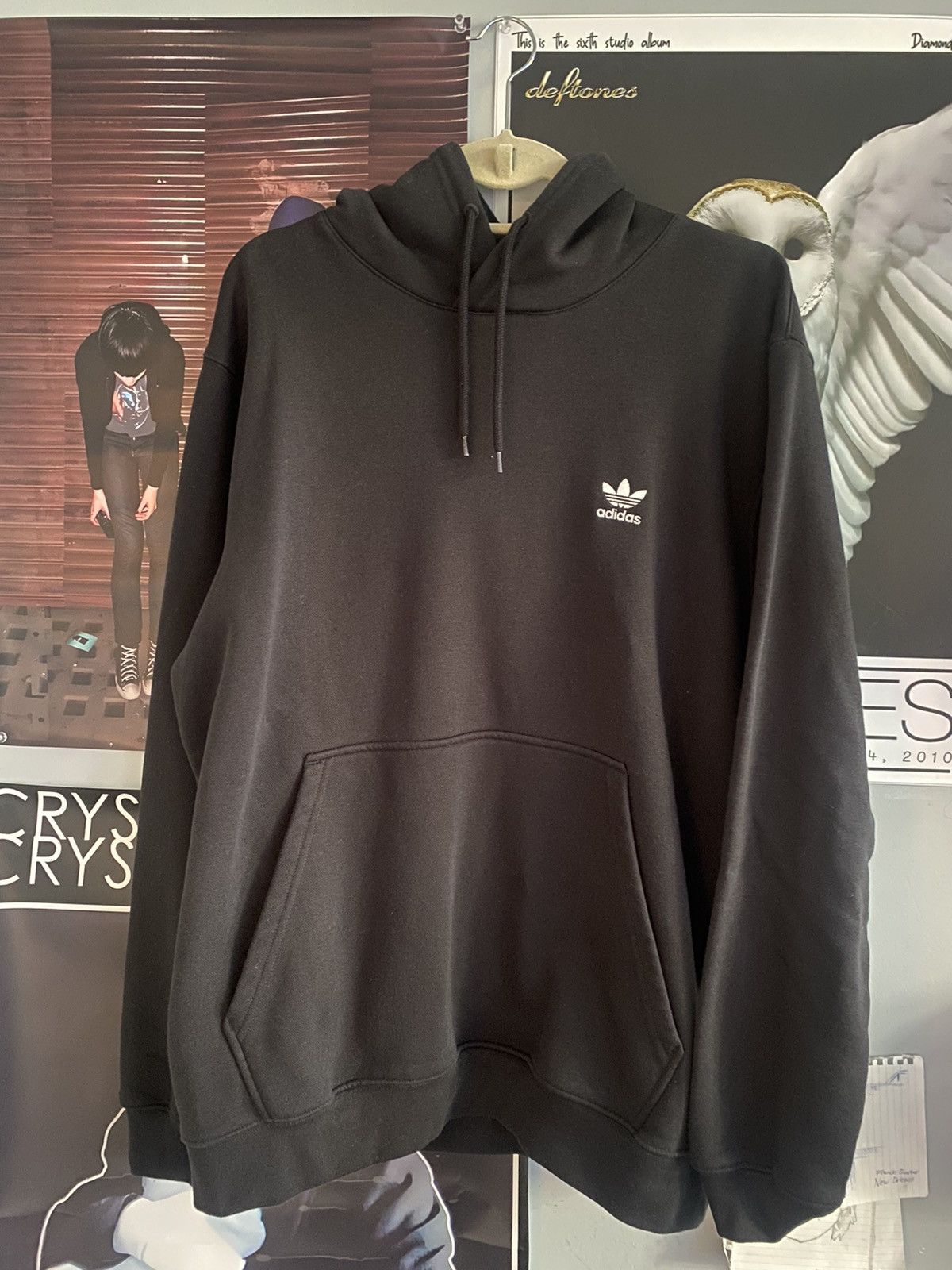 Adidas × Vintage Adidas Heavyweight Essentials Hoodie Size US XL / EU 56 / 4 - 1 Thumbnail